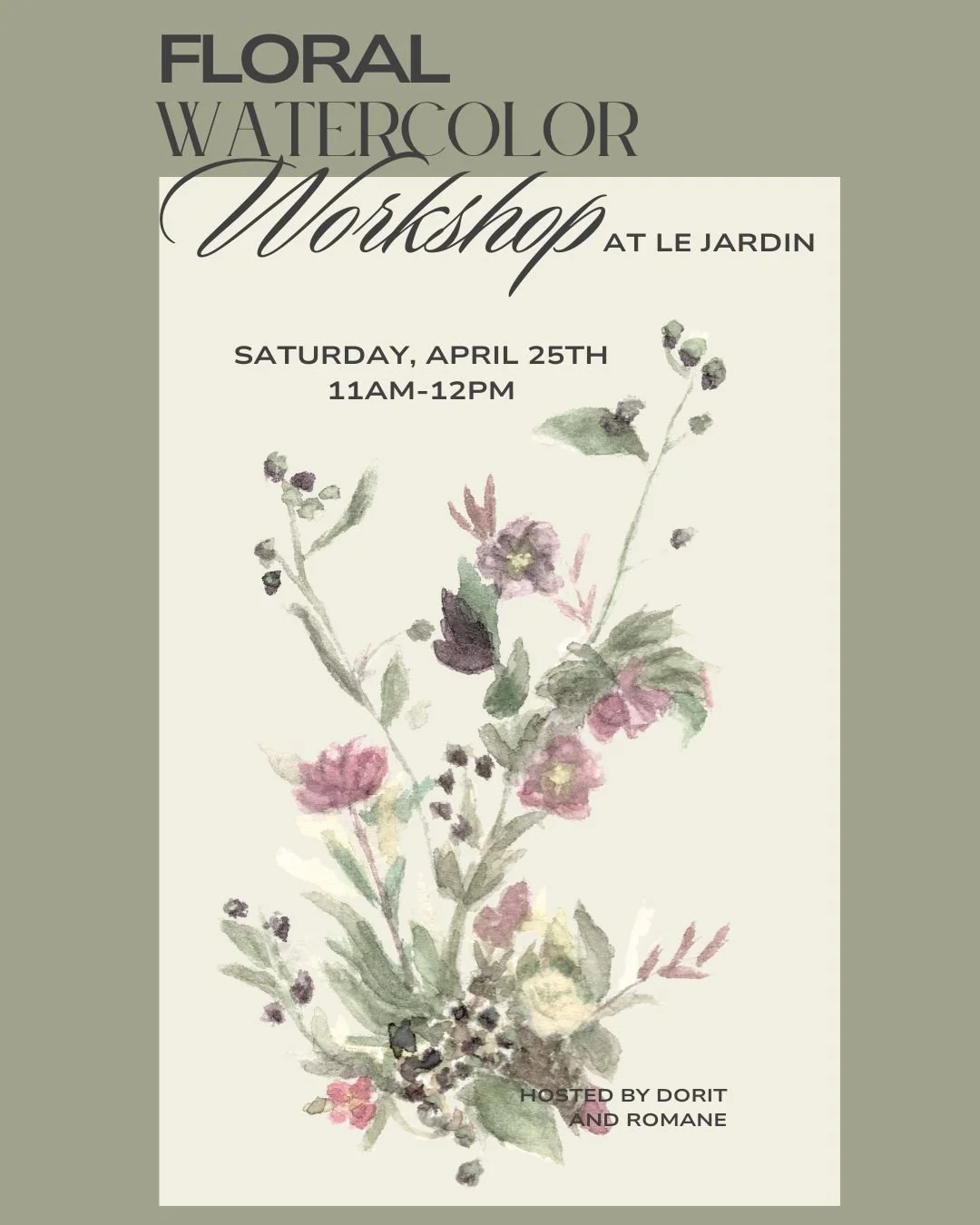 Watercolor Floral Workshop | 04/25