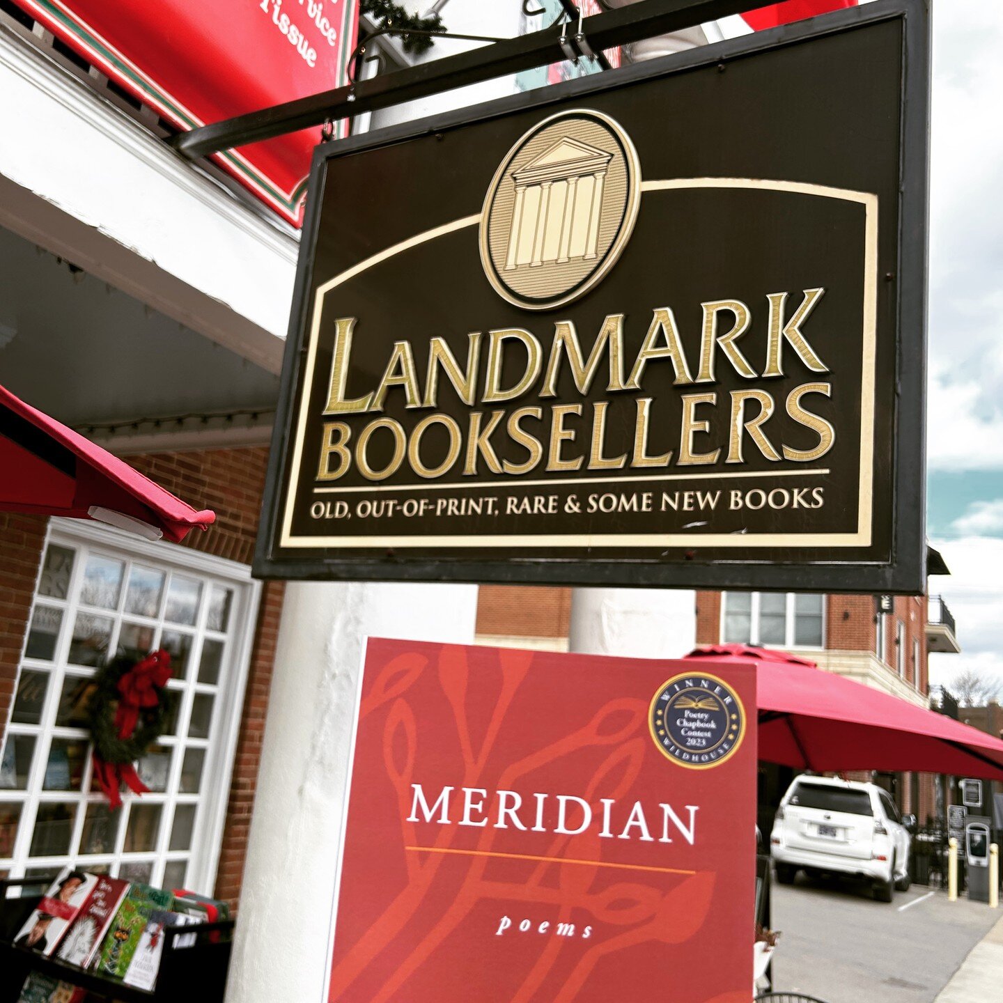 I could not be more thrilled that the most excellent @landmarkbooksellers in Franklin, TN will be stocking hard copies of Meridian for my MiddleTN friends! They also have a grand selection of Christmas books for all ages in addition to their usual co