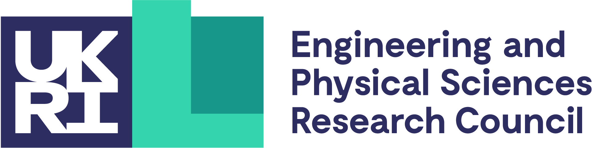 Logo of UK Research and Innovation with text 'Engineering and Physical Sciences Research Council'.