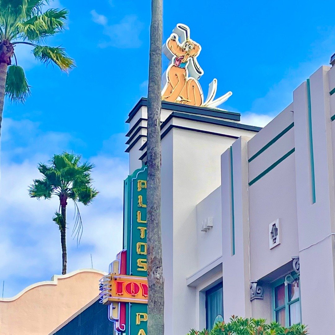 The cutest top of a building in Disney World! 

Look up on Hollywood Blvd in Hollywood Studios to spot Pluto, sitting on top of one of the buildings. He is absolutely adorable during the daytime, but he is over the top adorable when he lights up at n