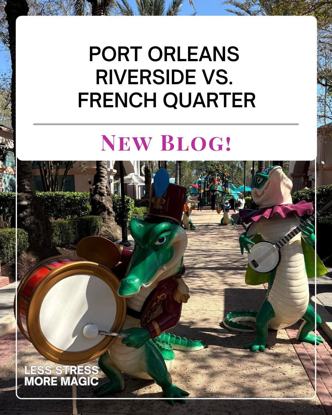 Trying to choose the perfect Disney World resort for your trip? 🤔 

If you&rsquo;re torn between Port Orleans Riverside and Port Orleans French Quarter, you&rsquo;re not alone! These sister resorts are both are Moderate Resorts with beautiful themin