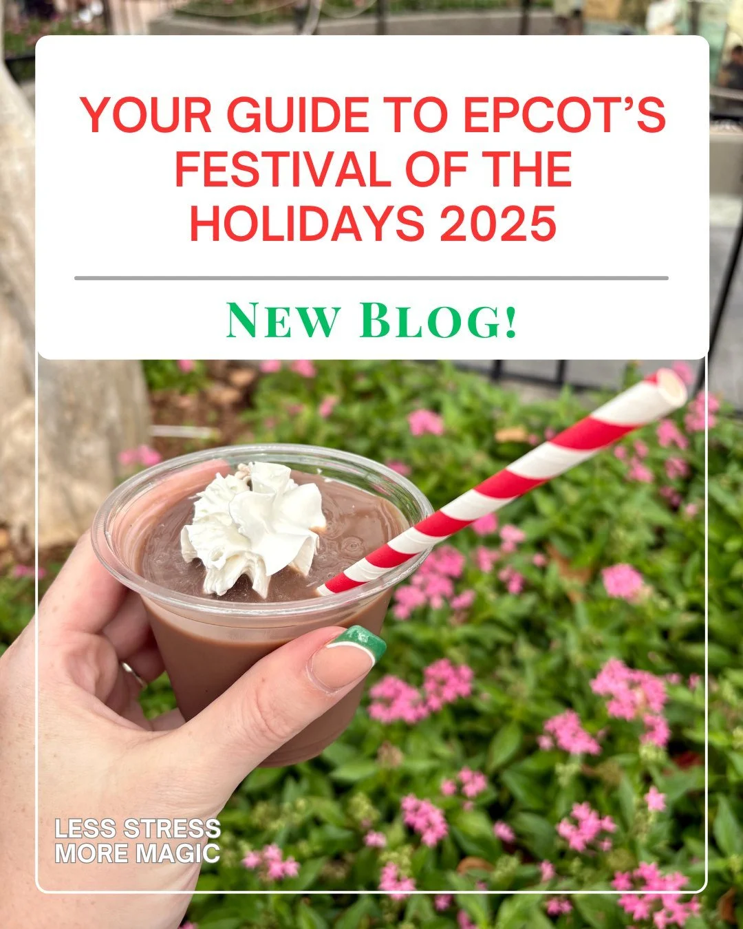 🎄✨ The holidays are HERE at EPCOT! ✨🎄

From the sweet stops on the Holiday Cookie Stroll 🍪, to meeting Santa at CommuniCore Hall 🎅, and the magical Candlelight Processional 🎶&mdash;there&rsquo;s so much festive fun for the whole family!

Don&rsq