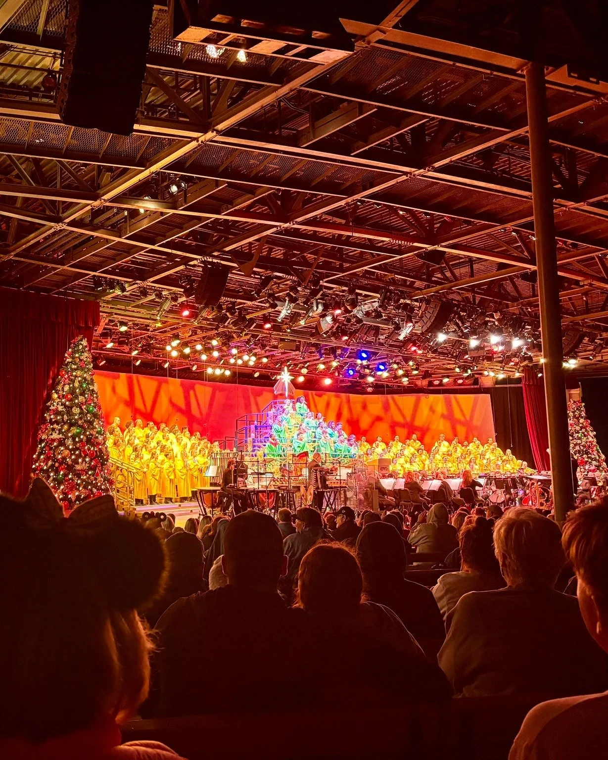 ✨ The Candlelight Processional at Epcot = pure holiday magic! 🎄🎶

I did the reserved guaranteed seat dining package and wow&mdash;so worth it! About 85% of seats fill before stand-by is even let in.

The choir, music, and narrator? Absolutely unfor