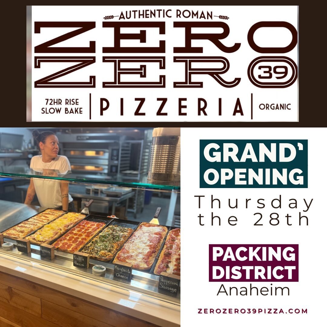 #grandopening #zerozero39pizzeria @zerozero39_pizzeria_anaheim at 5:00 pm Thursday the 28 @packingdistrict 
We wait you all!!!
#pizza #pizzaaltagliio #anaheim @
