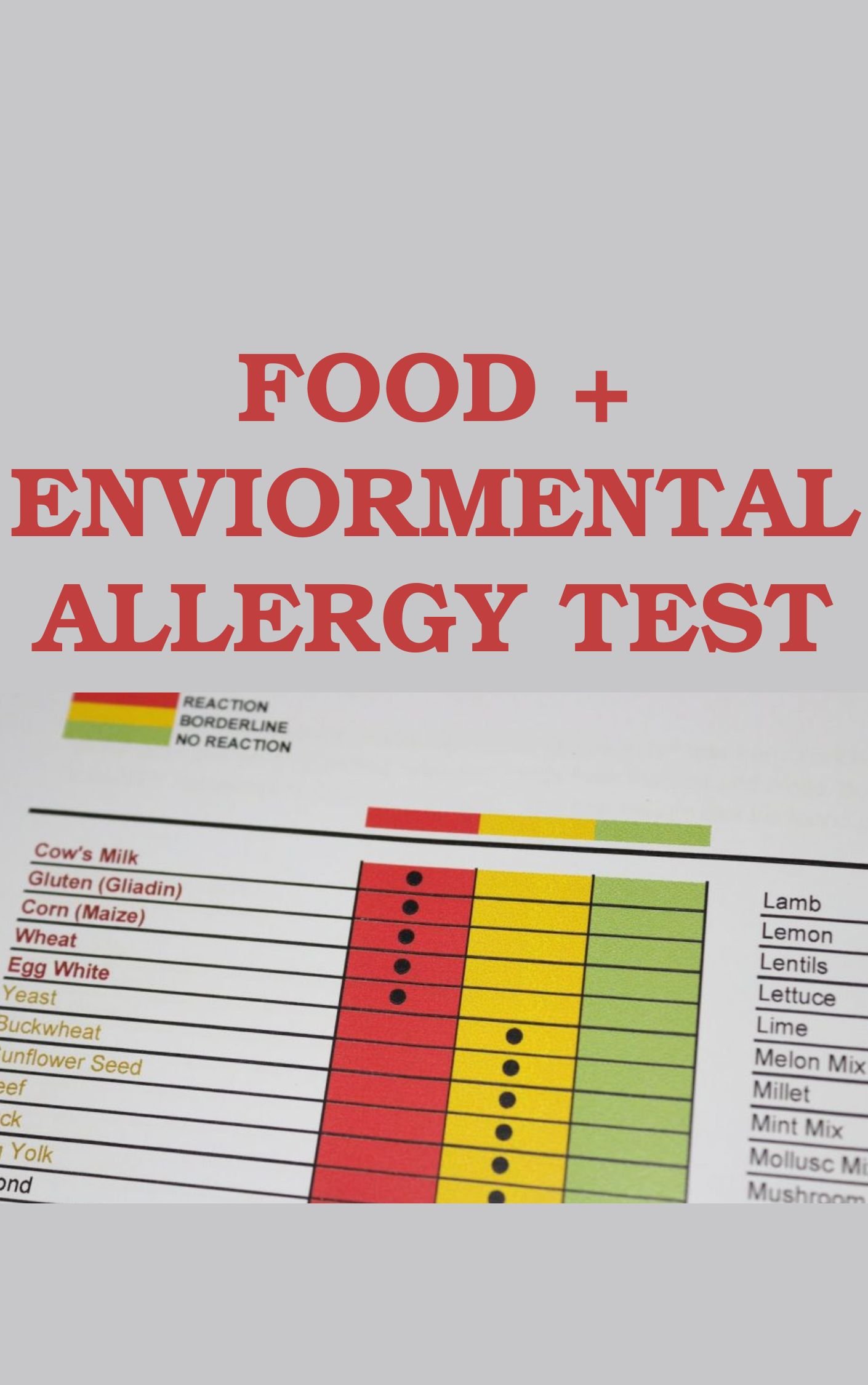 Food and Environmental Allergen Test