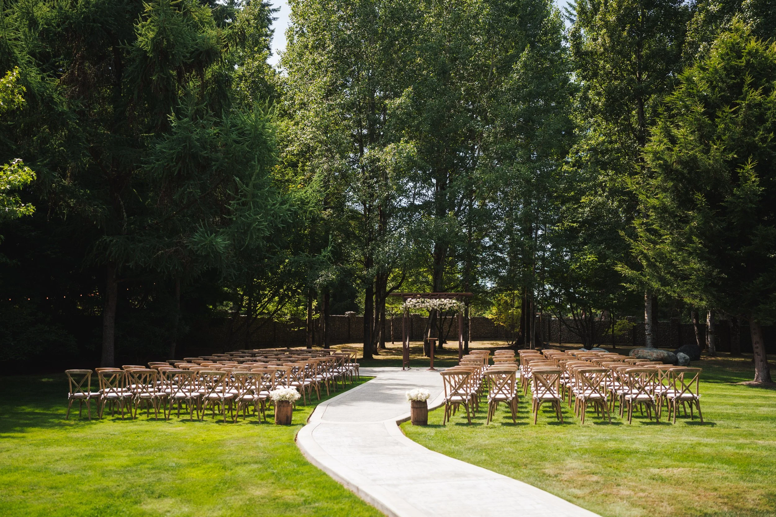 Dreamy and rustic venue  at the Red Cedar Farm, Kitsap WA. Outdoor wedding. 