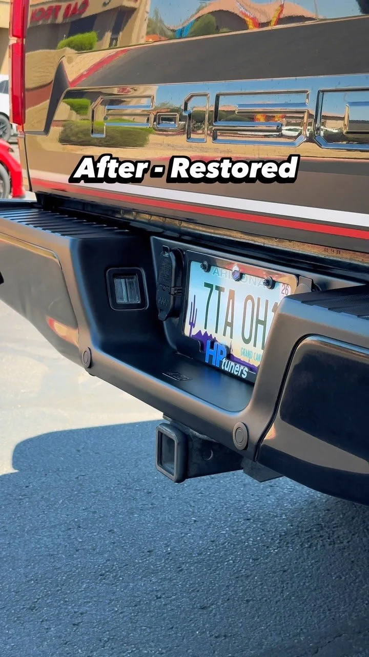 Revive your faded trim fast!
🔹
🔹
🔹
For Plastic, Vinyl, and Rubber - Durable results that actually last. Scottsdale Car Care Trim Restorer brought this F-150 back to life. Link in bio!
#azcars #detaillife #mechanicshop #detailingpro #carrestorati
