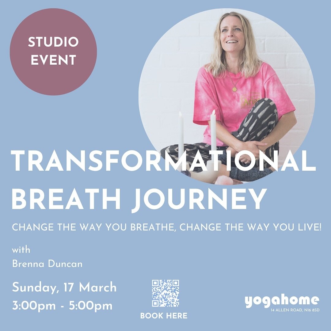 Super excited to host my first Transformational Breath workshop in the lovely @yogahome_london 🩵

If you&rsquo;re based in or around Stoke Newington, Hackney (or even if you&rsquo;re not), join me on 17th March to learn this simple yet powerful brea