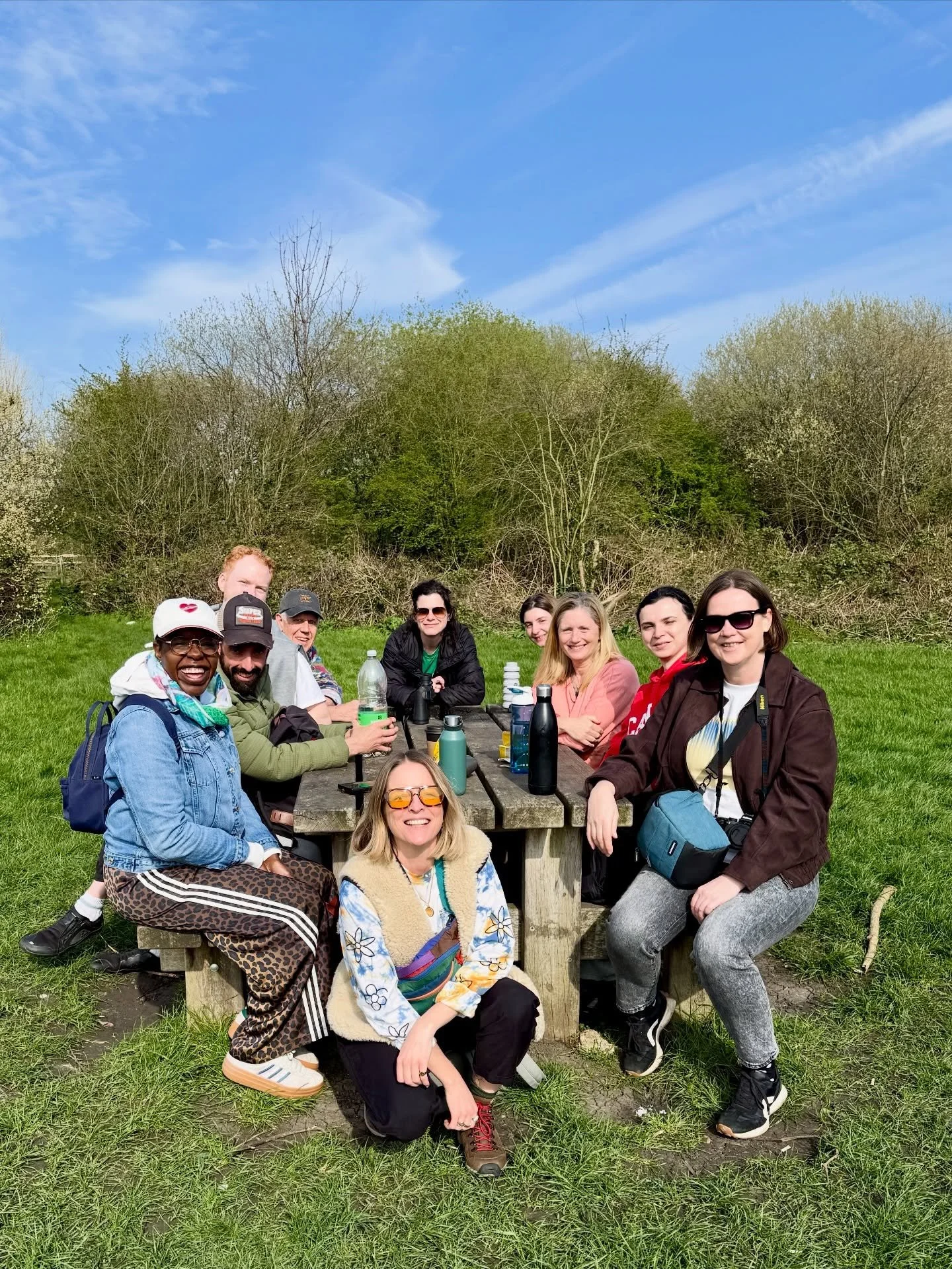 Loved hosting &lsquo;Into the Wild&rsquo; for the first time on Sunday with this lovely lot 🌱🫶🌷🌞

We started out at @sevensistersanctuary with some sharing, shaking &amp; a breathwork journey, before heading out into the wilds of London.

After w