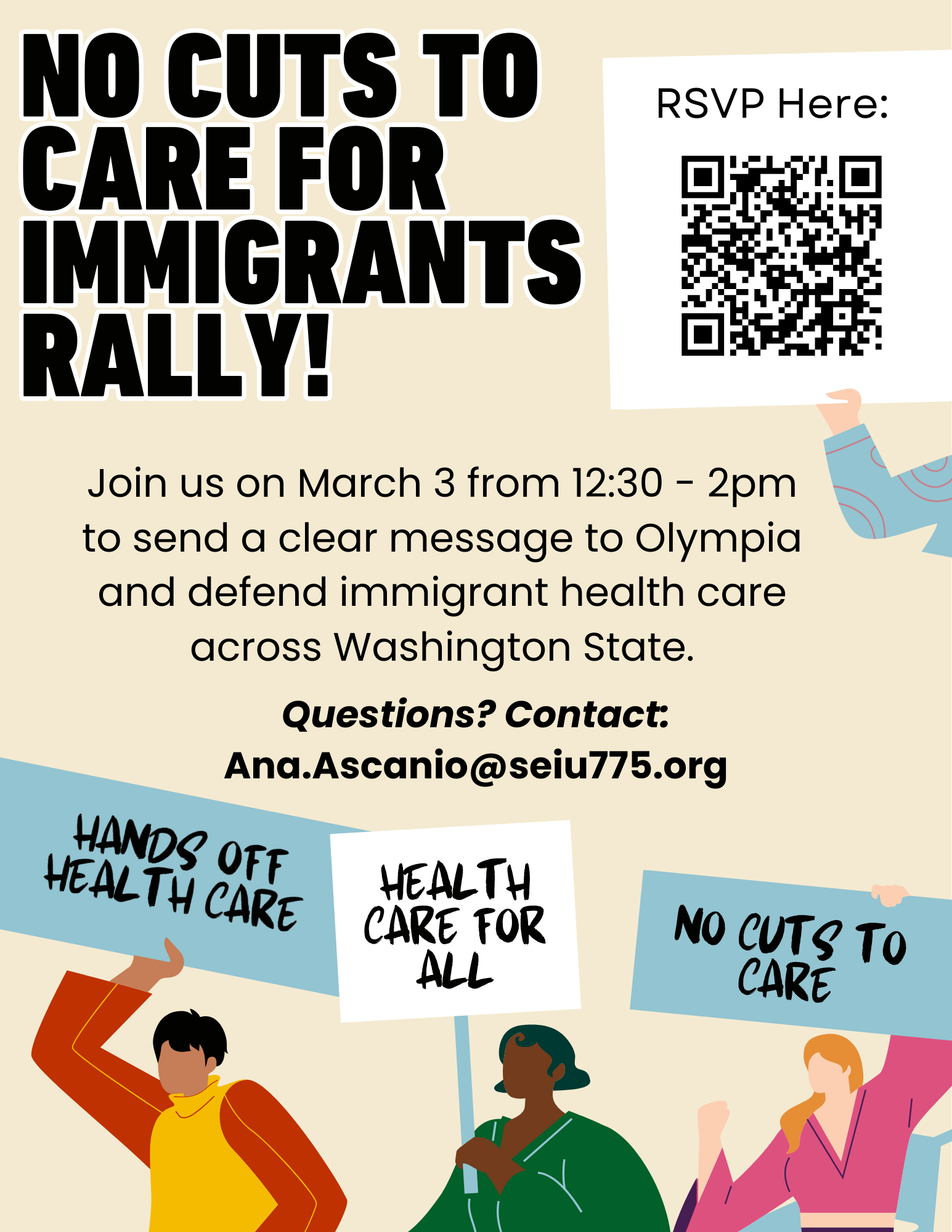 No Cuts to Care for Immigrants Rally