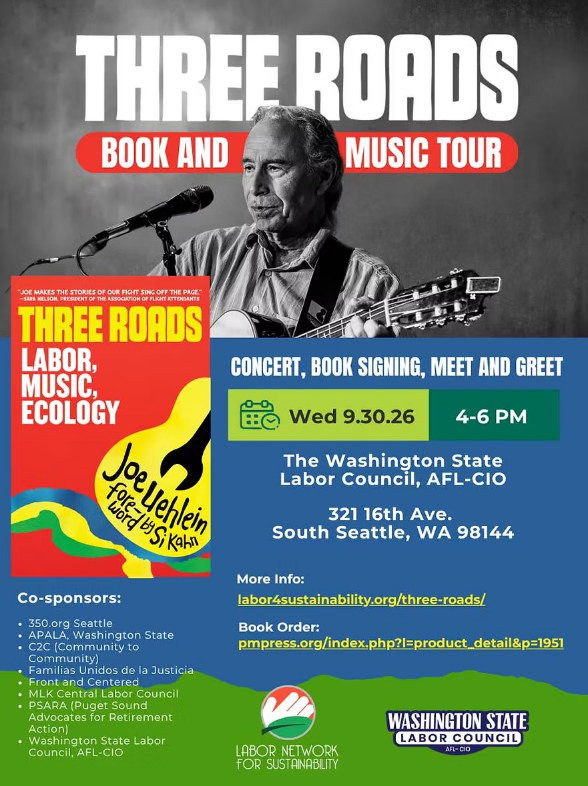 Concert and book signing events with Joe Uehlein
