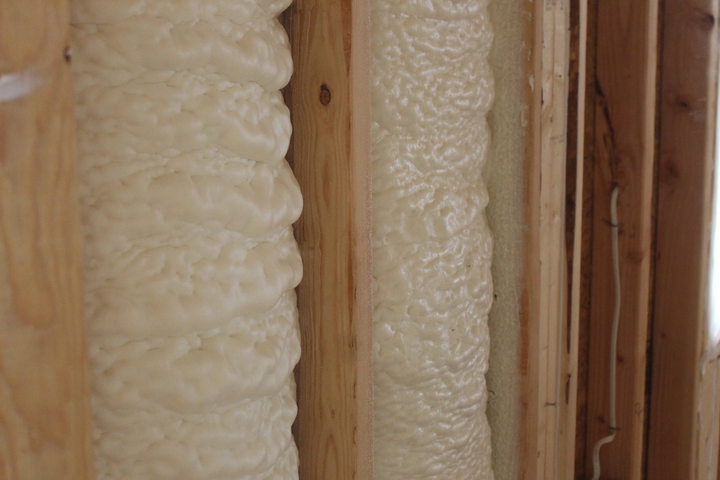 Photograph of Open Cell Spray Foam Insulation