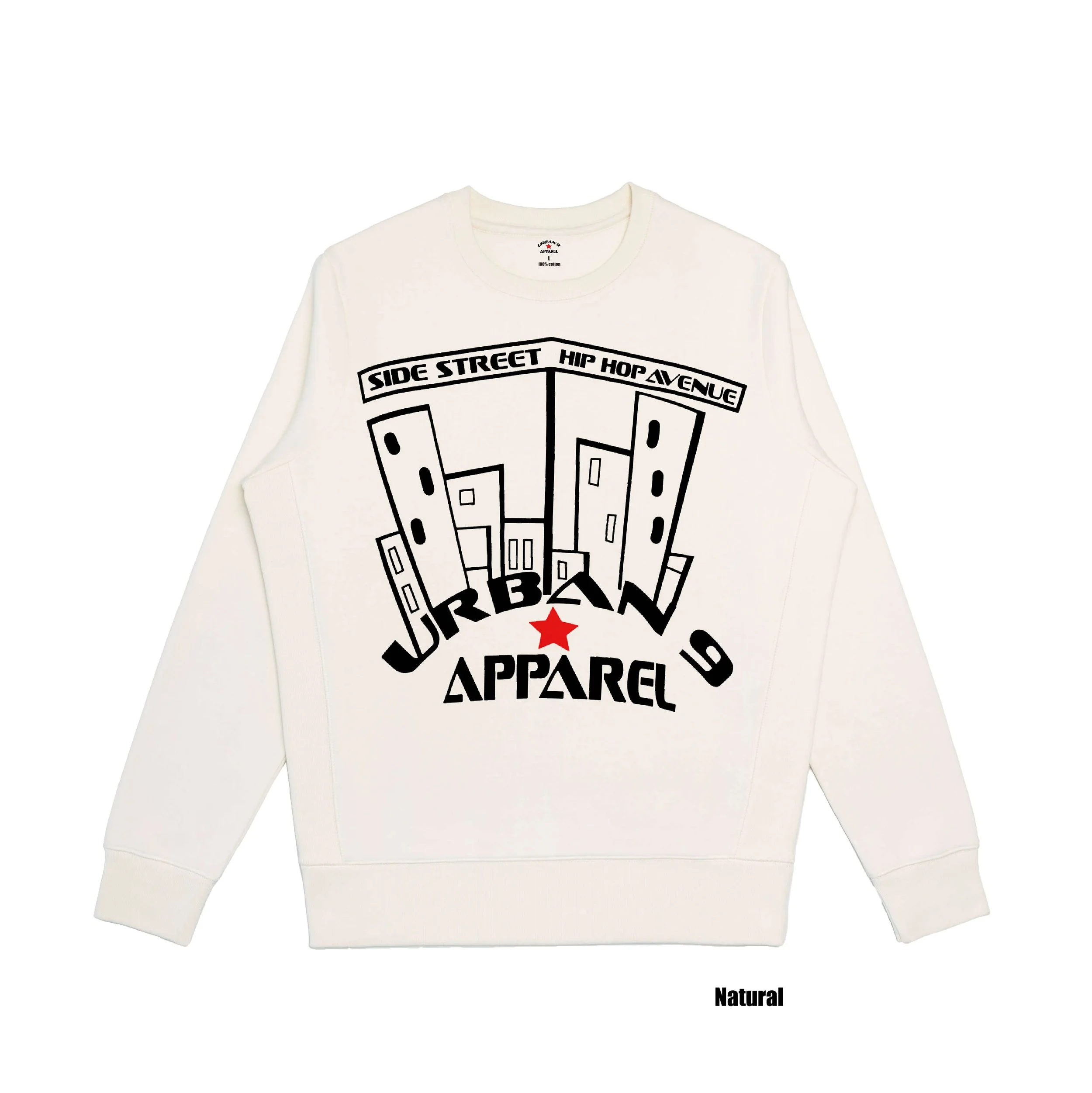 Natural Crewneck Asset Front-U9-Hip Hop Side Street Ave.jpg