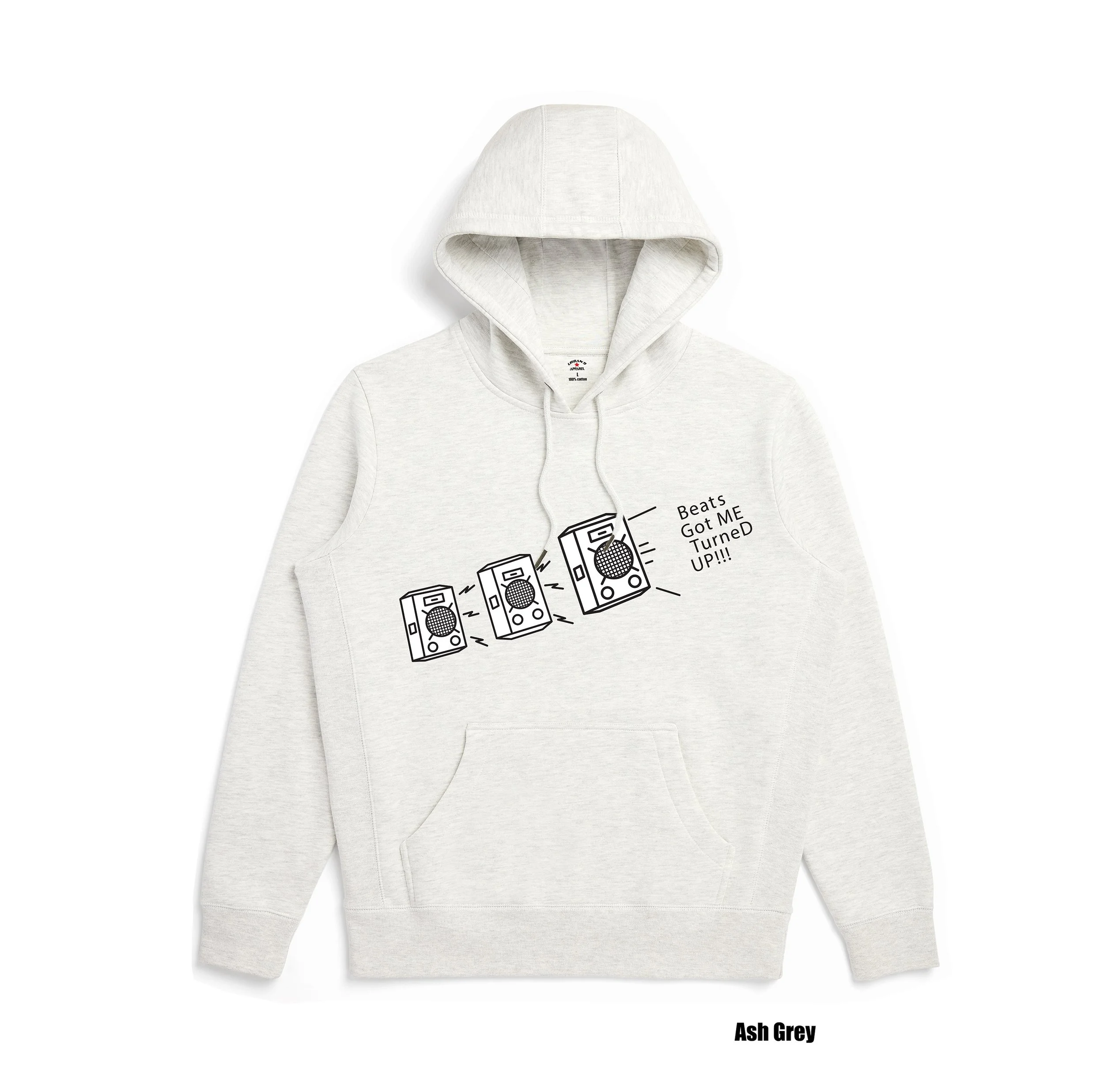 Hoodie-Beats Got Me Turned Up-Ash Grey.jpg