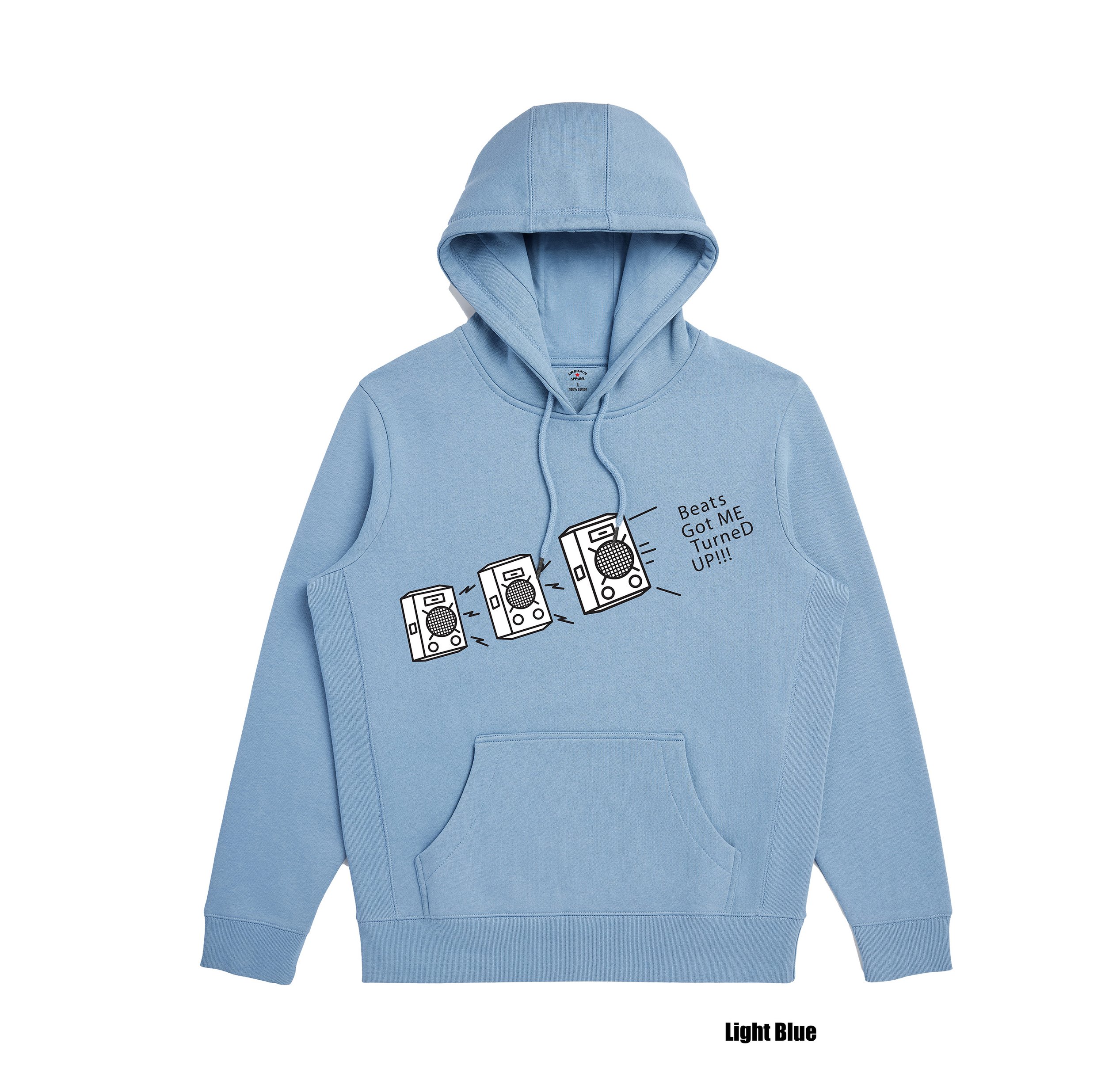 Hoodie-Beats Got Me Turned Up-Light Blue.jpg