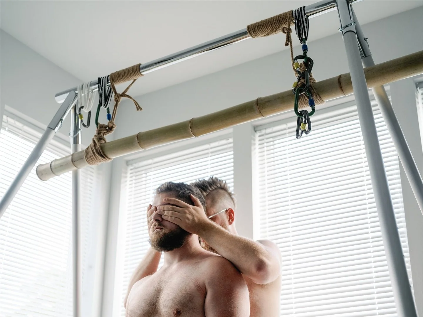 CW: Bondage/Restraint 

I had the beautiful opportunity to work with @pupsunburst tying @treysheek last week. Here&rsquo;s some landscape crops the scene.
