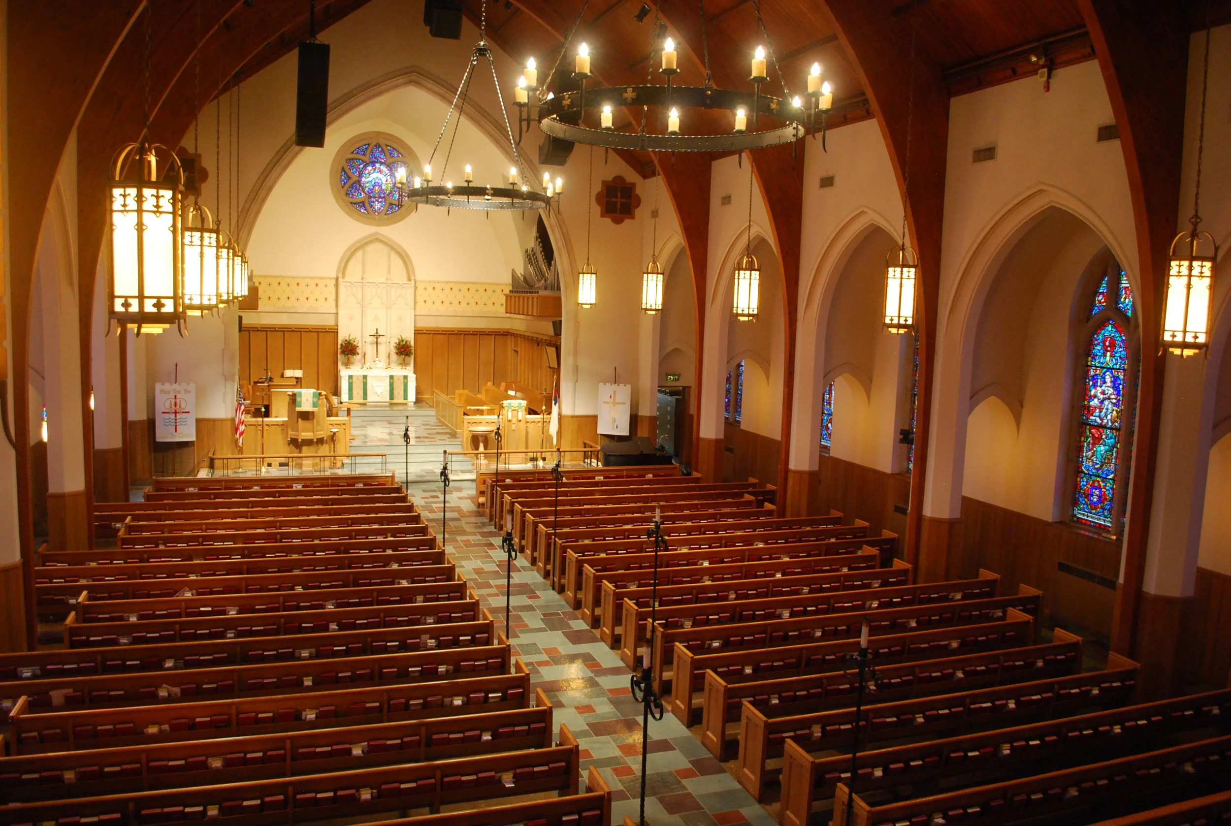 NUMC Sanctuary Post 2013 Install 4.JPG