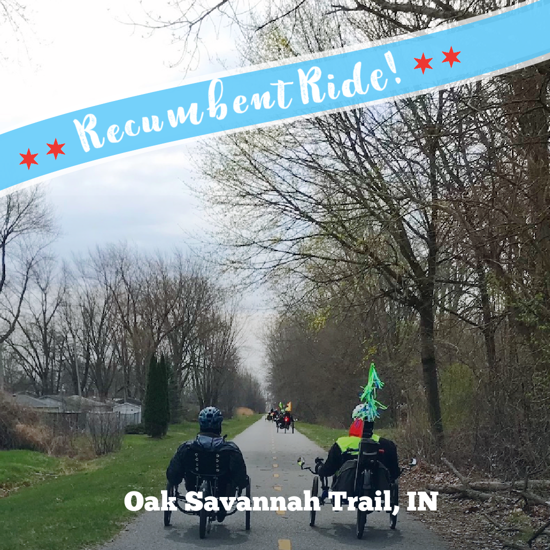 Recumbent Ride Oak Savannah Trail, IN