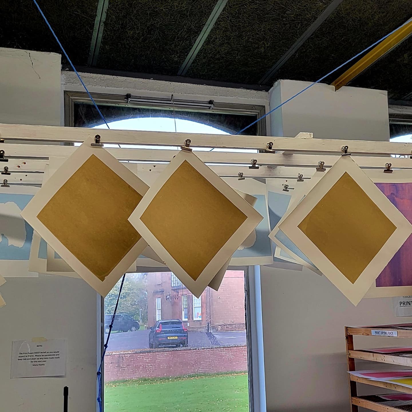 Latest screenprinting workshop @gracefield_art_centre