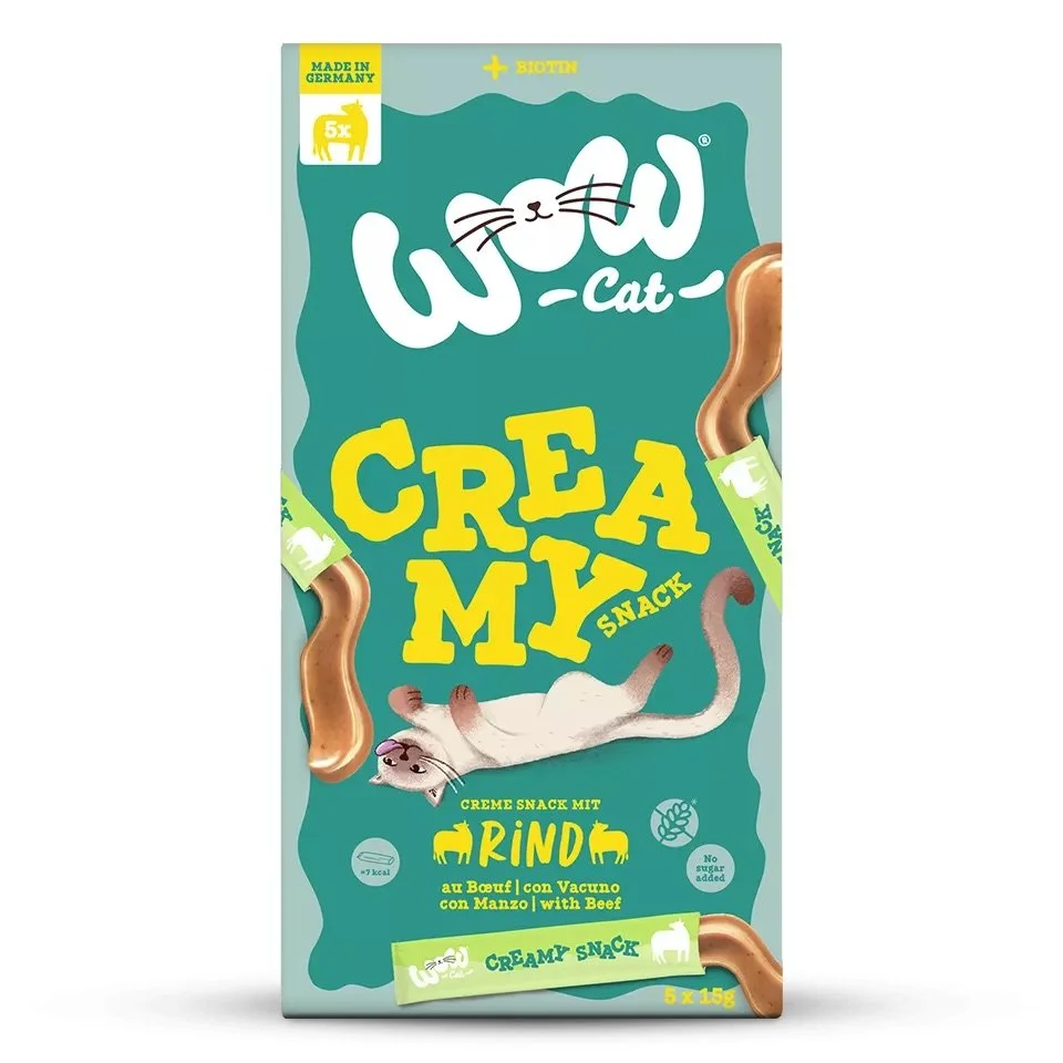 WOW CAT - Creamy snack (boeuf)