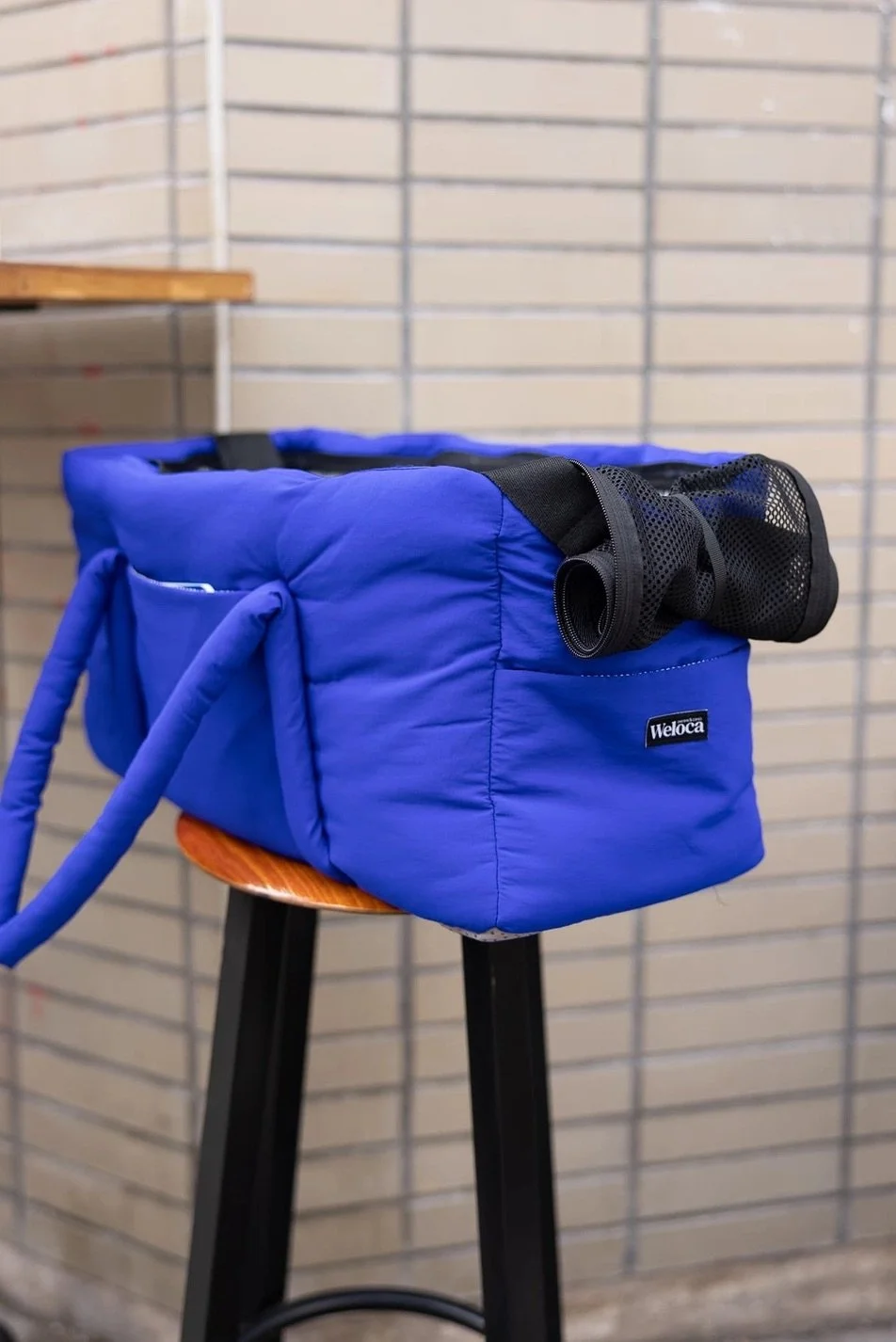 Un sac confortable permettant à votre chien de voyager sereinement.