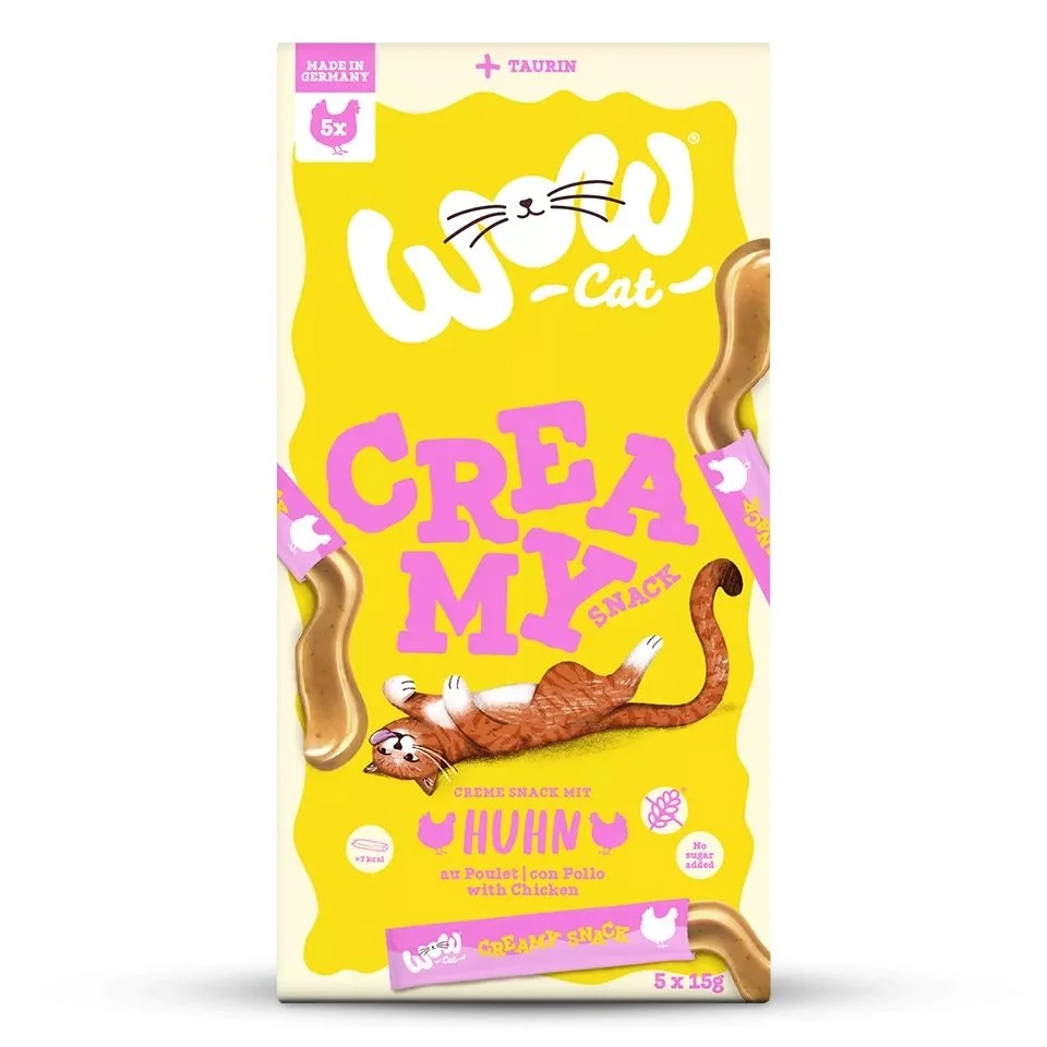 WOW CAT - Creamy snack (poulet)