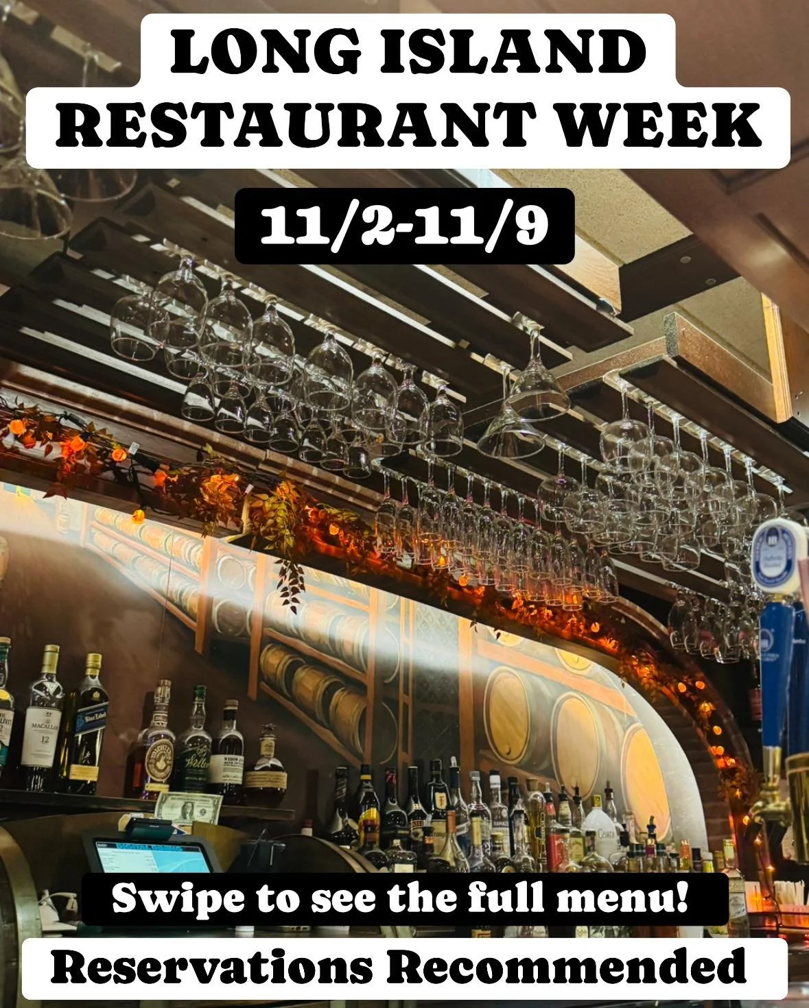 ✨ Long Island Restaurant Week starts TOMORROW! ✨ Join us at The Cooperage Inn from 11/2&ndash;11/9 for a special 3-course menu available for lunch &amp; dinner!

Choose from two price points: $39 or $46, including your choice of starter, entr&eacute;