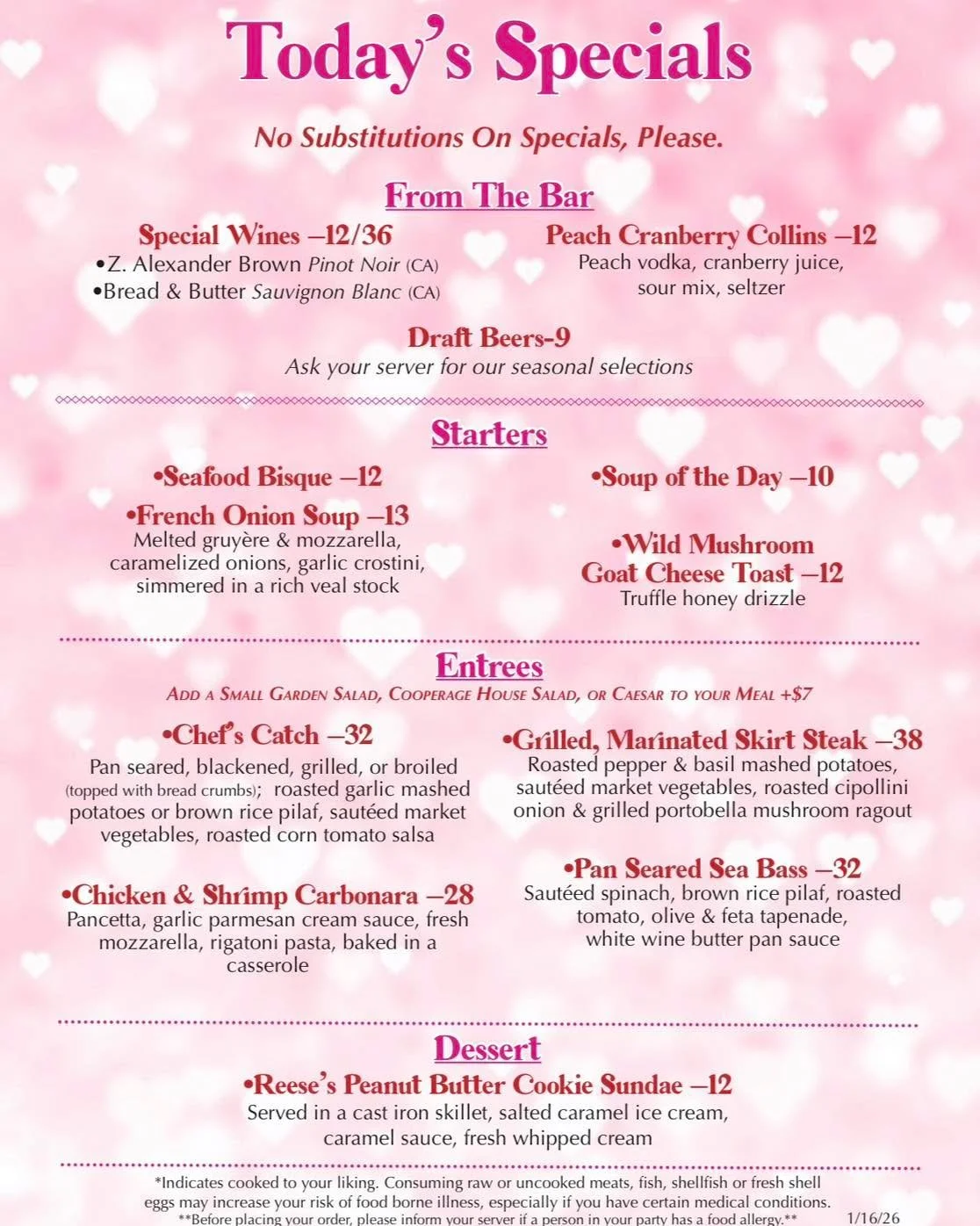 Love is sweet this week at The Cooperage Inn ❤️ Featuring our Reese&rsquo;s Peanut Butter Cookie Sundae served warm in a cast iron skillet with salted caramel ice cream, caramel sauce, and fresh whipped cream! 

#LongIsland #weeklyspecials #chefsspec