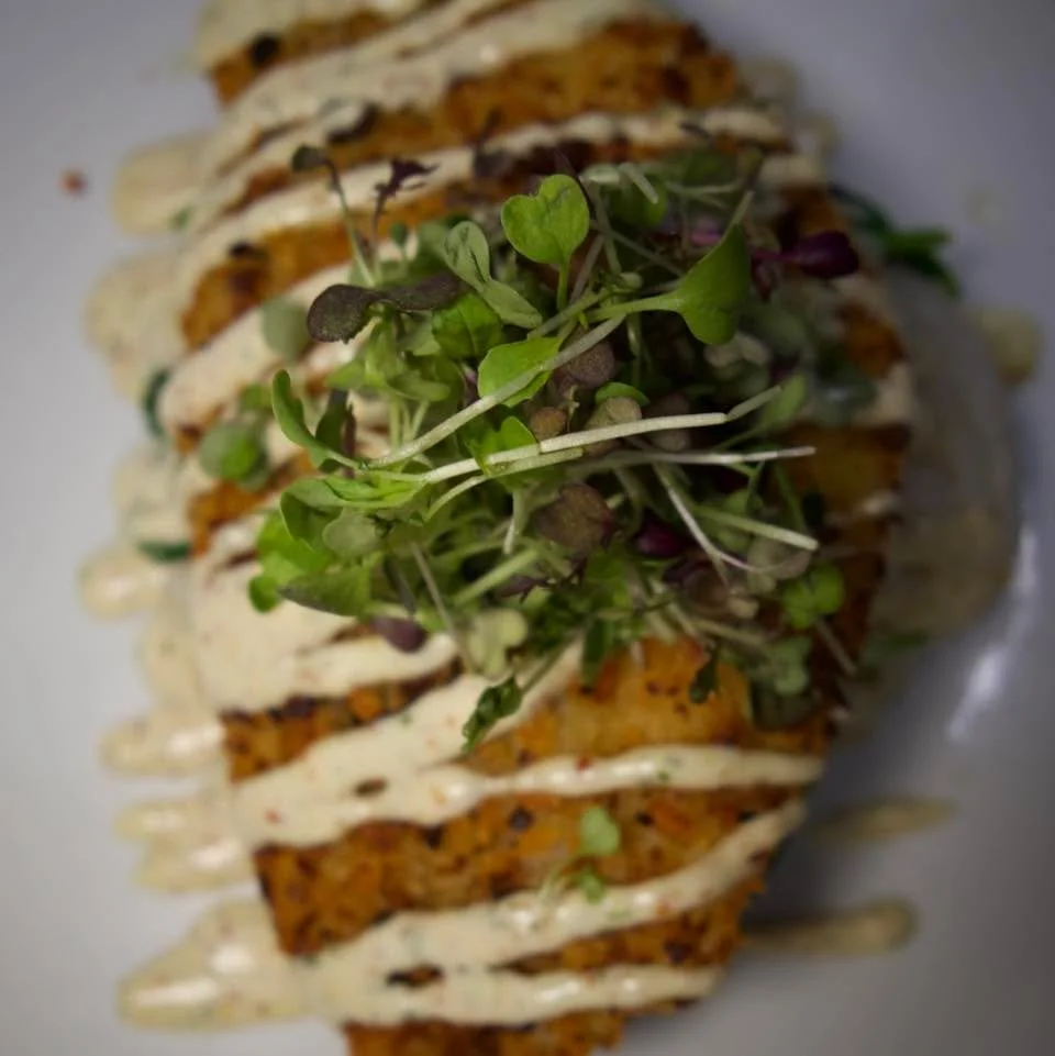 We&rsquo;ve got another Restaurant Week menu exclusive- Sweet Potato Crusted Sea Bass 🍽️ Served with saut&eacute;ed spinach, sticky jasmine rice, drizzled with dill honey mustard aioli. Need we say more? 😍