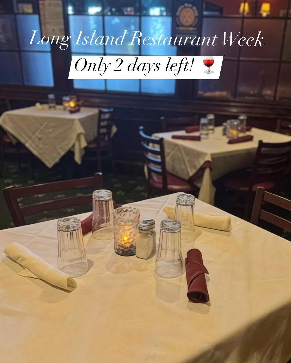 Just two days left to experience Restaurant Week at Cooperage Inn 🍽️ Treat yourself to a cozy North Fork evening 🍷 Ends on 2/8

#restaurantweek #northfork #longislandrestaurantweek