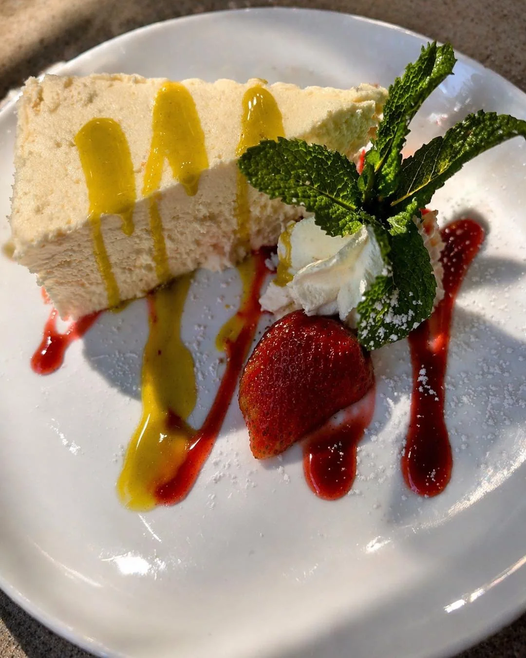 Try our triple citrus cheesecake tonight! 🍋🍊Limited availability so try it before we run out! It&rsquo;s absolutely delicious and THE BEST way to end the night!