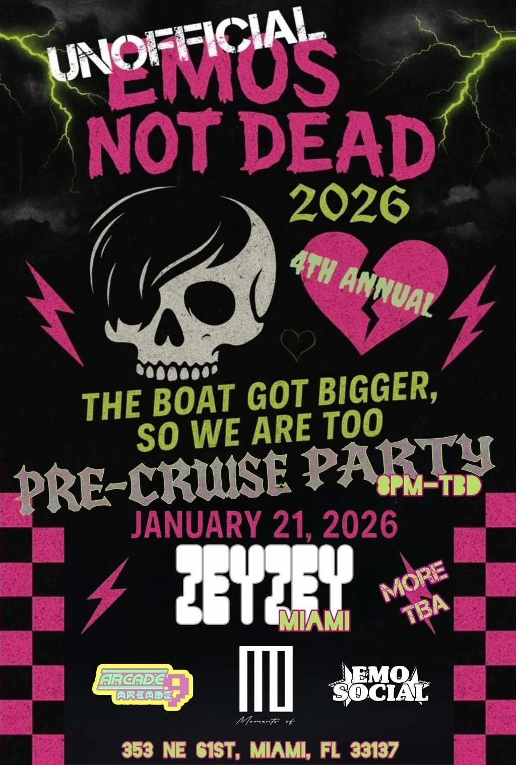 THE UNOFFICIAL E.N.D CRUISE PRE-PARTY: MIAMI