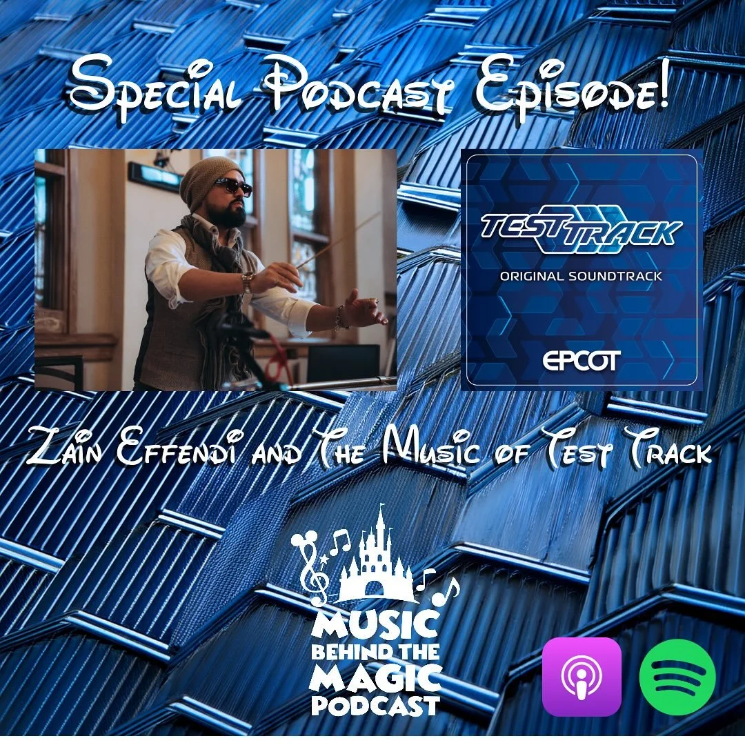 We just released a very special podcast episode with the incredibly talented @zaineffendi. Zain recently composed Disney&rsquo;s 70-minute original score for EPCOT&rsquo;s re-imagined Test Track attraction, a symphonic-electronic epic that defines a 
