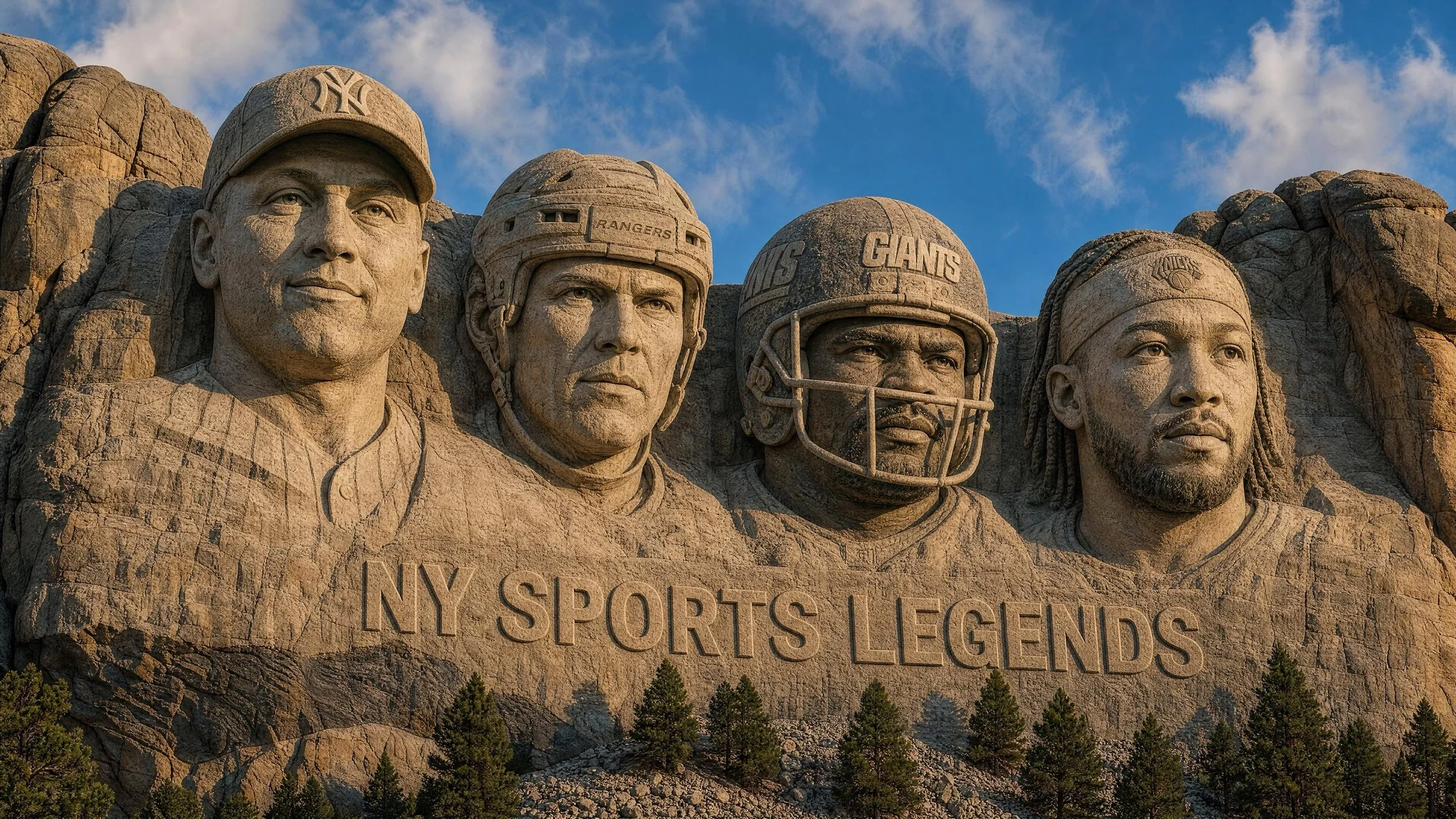 The NY sports Mount Rushmore is now complete.

Congrats to the champs!

@nyknicks @jalenbrunson1 @therealmarkmessier @lawrencetaylor56 @derekjeter #knicks #yankees #ny #nygiants #rangers