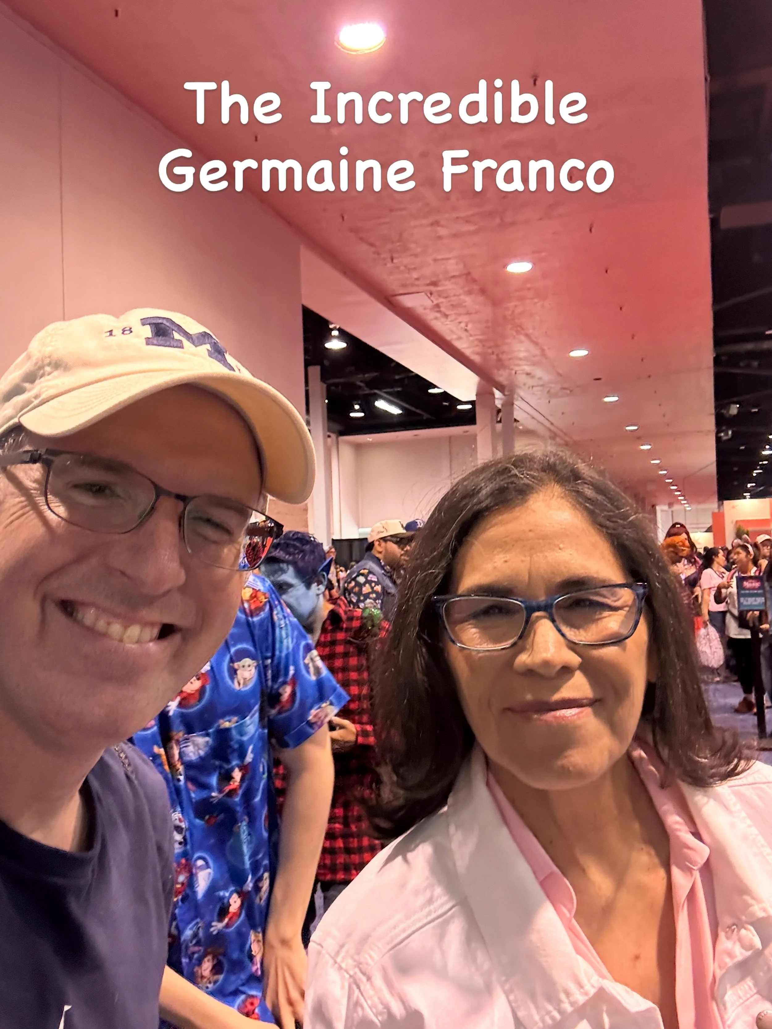 It was quite an honor to meet @germainefrancomusic, a Grammy-award winning composer and songwriter who has written music for Encanto and Coco.  She is also an unbelievably talented percussionist! 

@disneyd23 @disneymusic @pixar #coco #encanto #disne