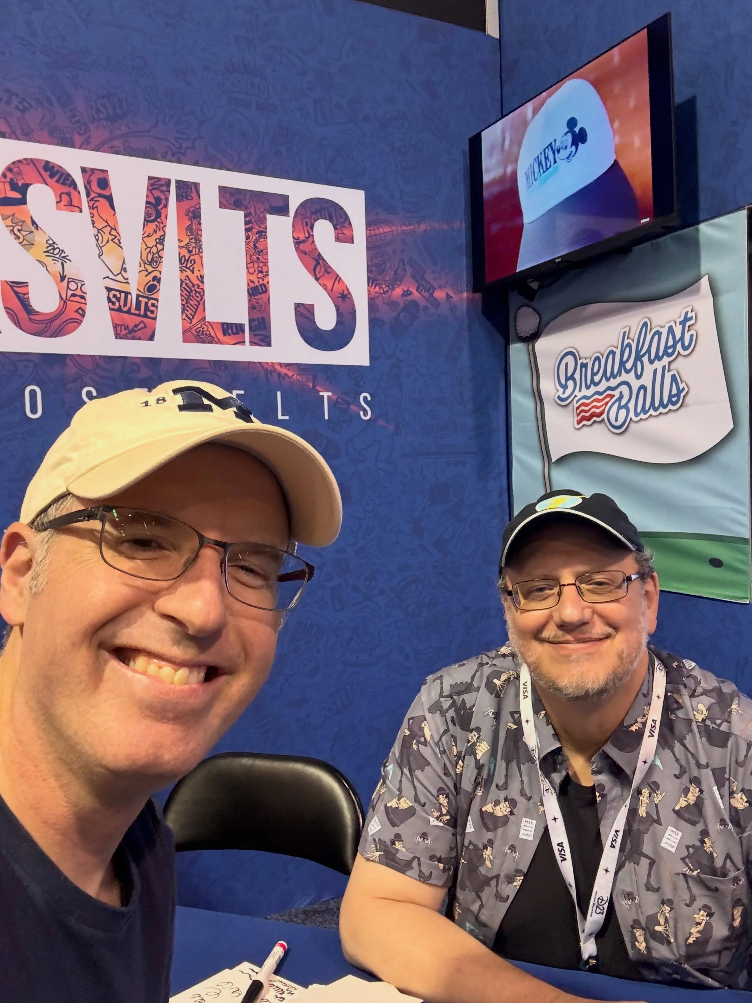 It was so great meeting our guest and friend @stevehatguy at @disneyd23 today. Steve is the director of the amazing &ldquo;Meet the Robinsons,&rdquo; and the (awesome) clothing company @rsvlts created a new shirt featuring Bowler Hat Guy&mdash;who St