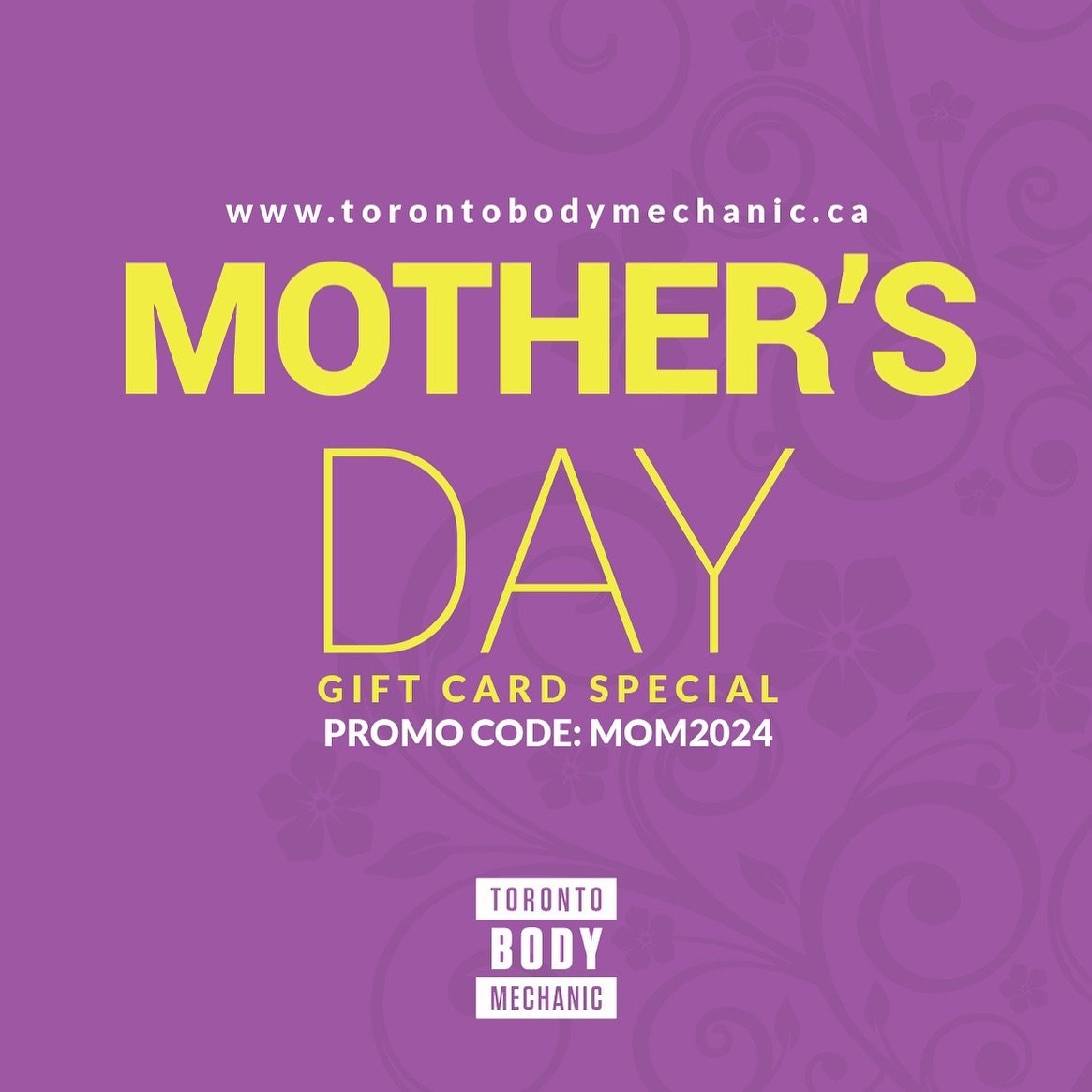 Give Mom the gift of relaxation this Mother&rsquo;s Day with our rejuvenating massage therapy gift cards!

Purchase online @ www.torontobodymechanic.ca 
PROMO CODE: MOM2024

#MothersDay #GiftOfRelaxation #MassageTherapy #WellnessGift #SelfCareSunday 