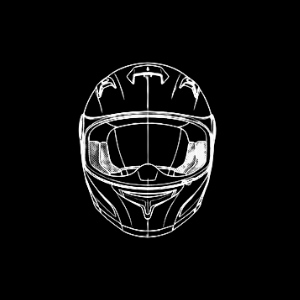 Geometric drawing of an outline square with sections divided by vertical, horizontal, and circle lines.