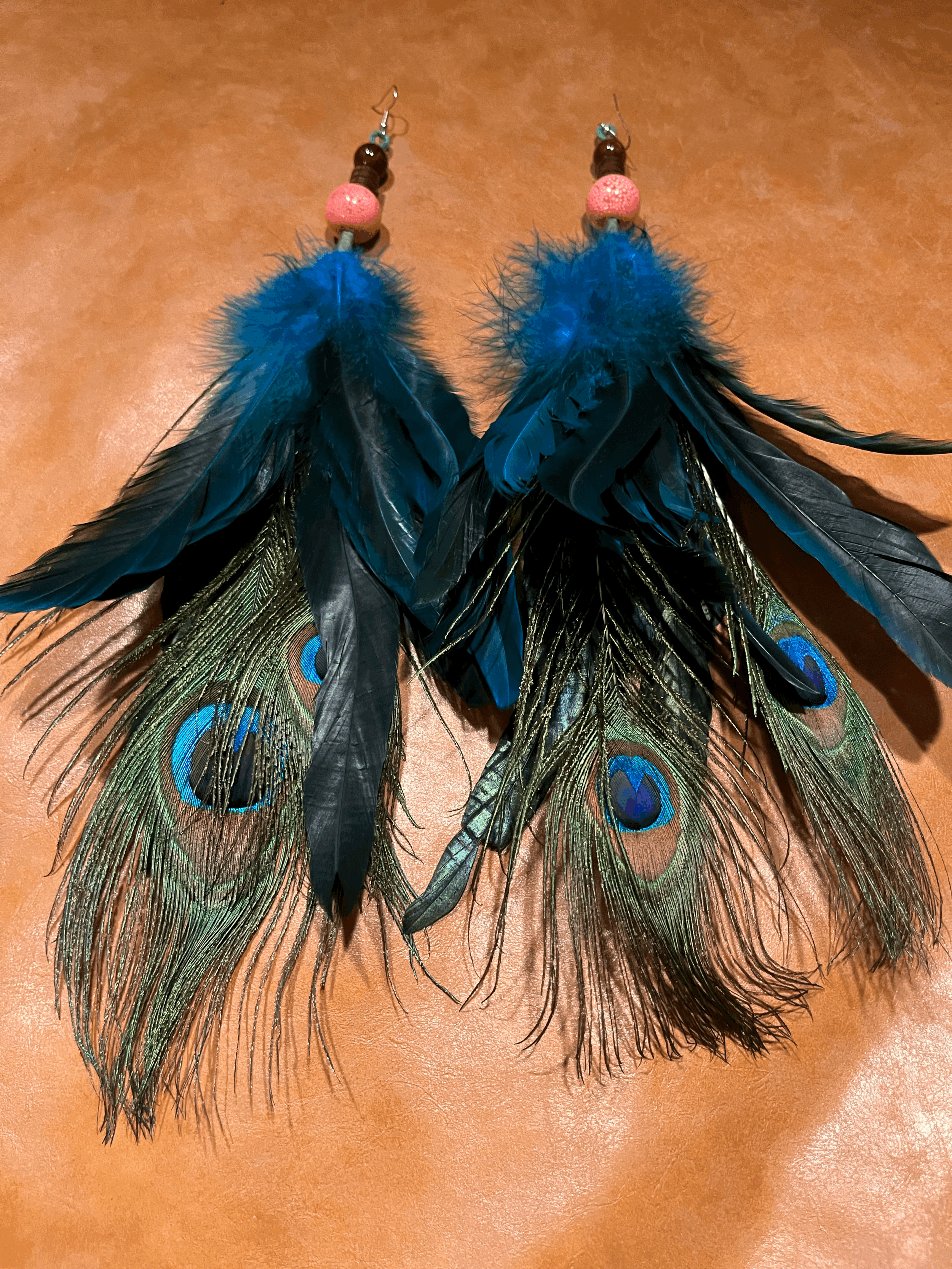 Peacock Feather Earrings