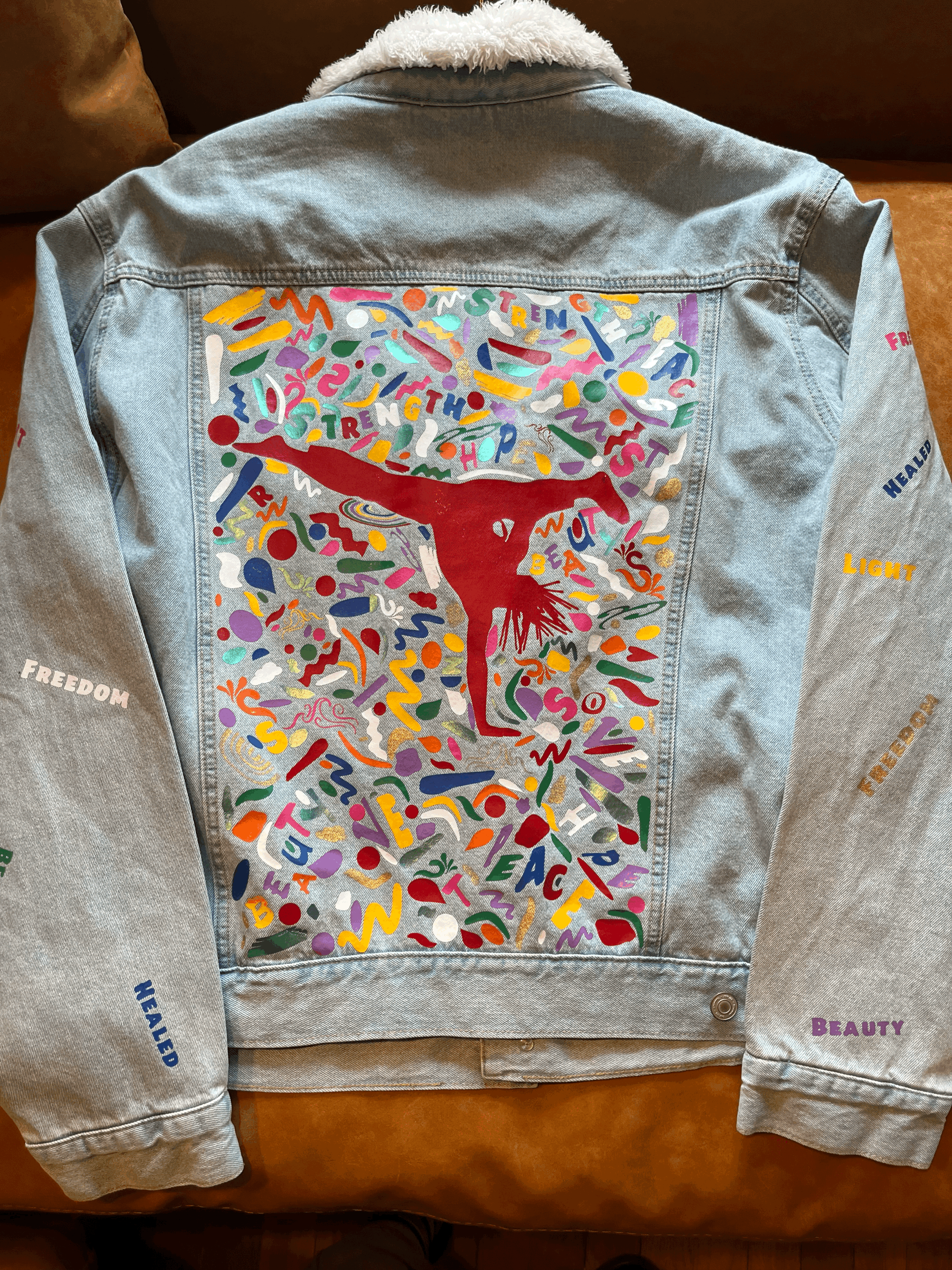 Word Art Jean Jacket