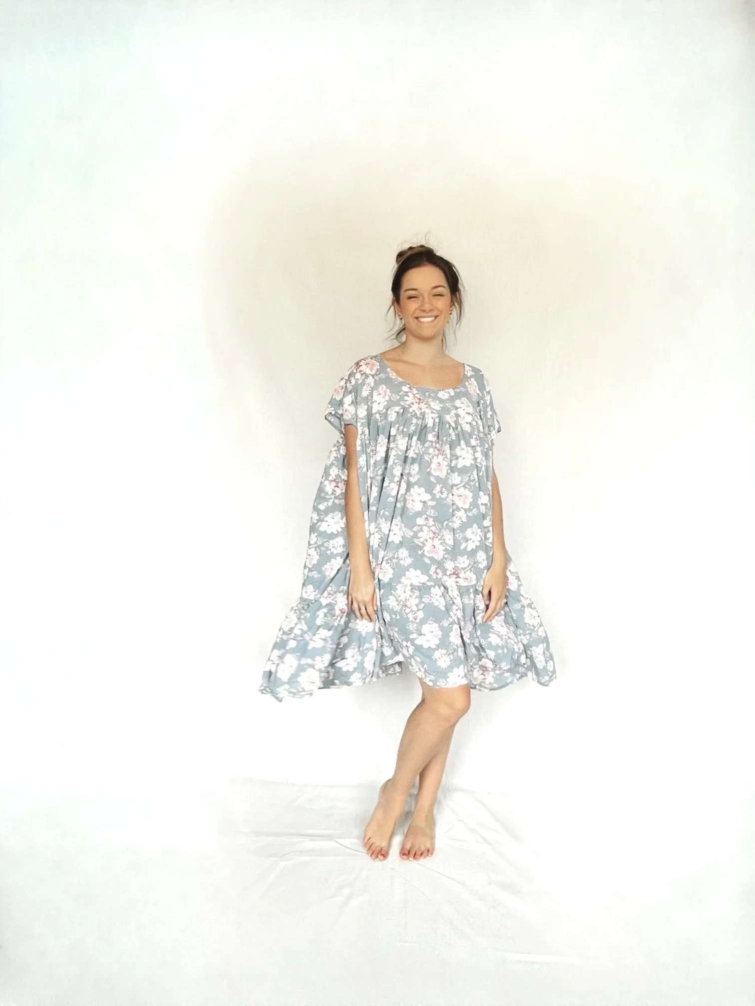 Robbie Full Circle Dress - Sage Floral