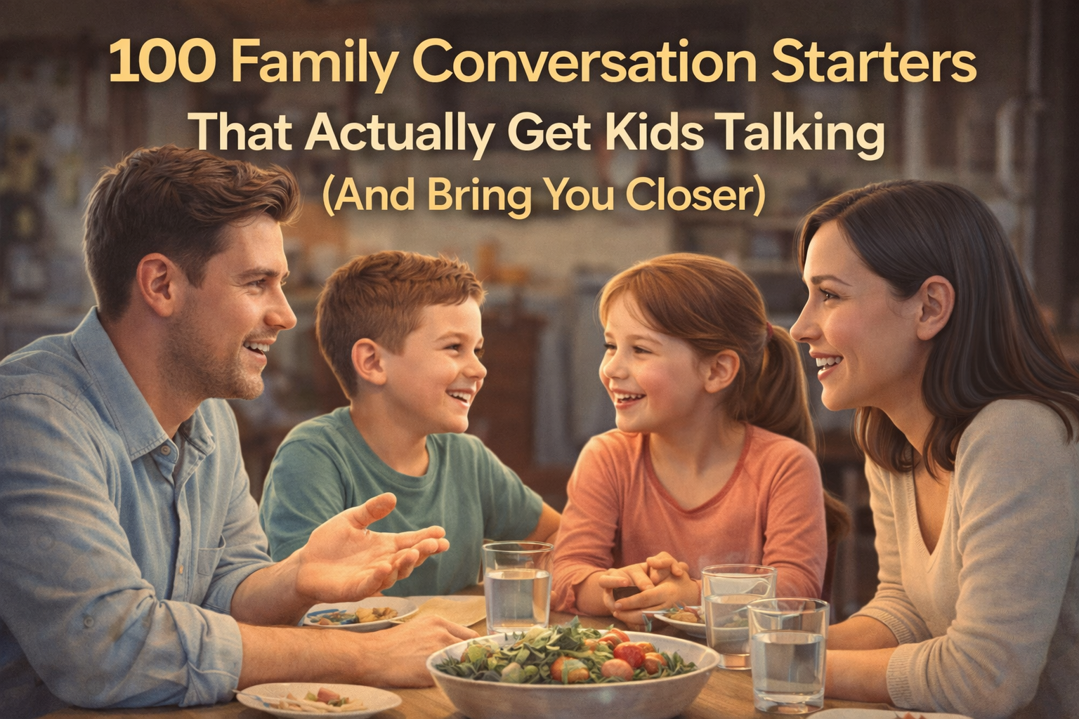 100 Family Conversation Starters That Actually Get Kids Talking (And Bring You Closer)