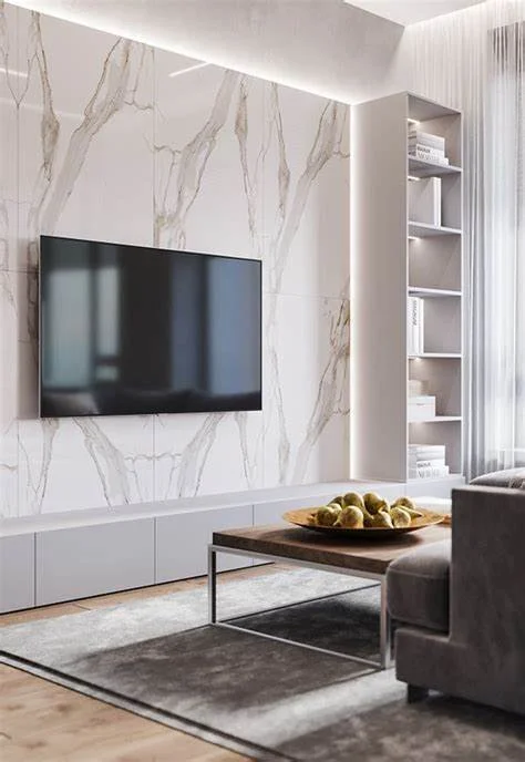 Vein Flow Pattern Wall Cladding Porcelain Slab 