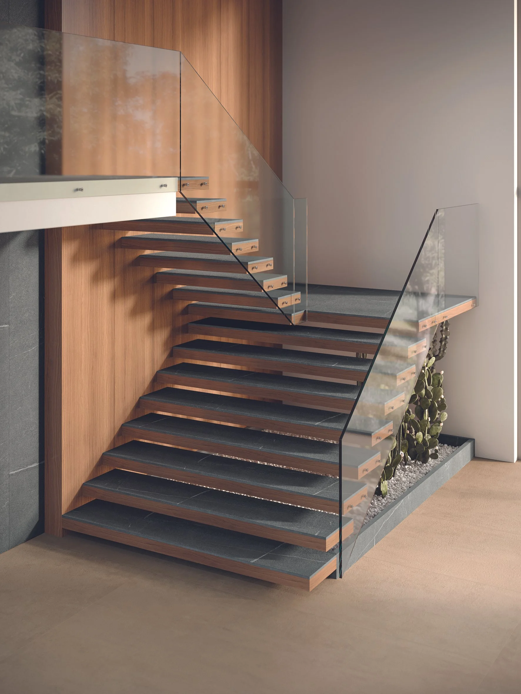 The charcoal hue and hammered texture provide a sophisticated look while ensuring slip resistance and longevity. The thin look of a 12mm edge pairs beautifully with a thick wood base, creating a stunning contrast that enhances the visual appeal of yo