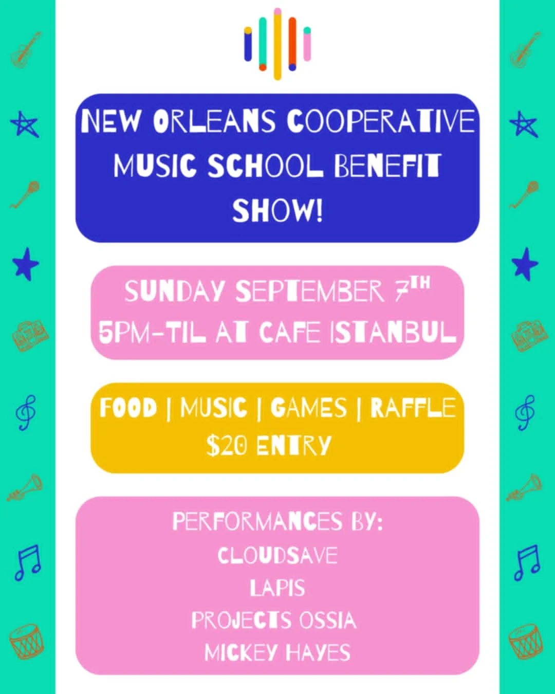 New Orleans Cooperative Music School Benefit Show
