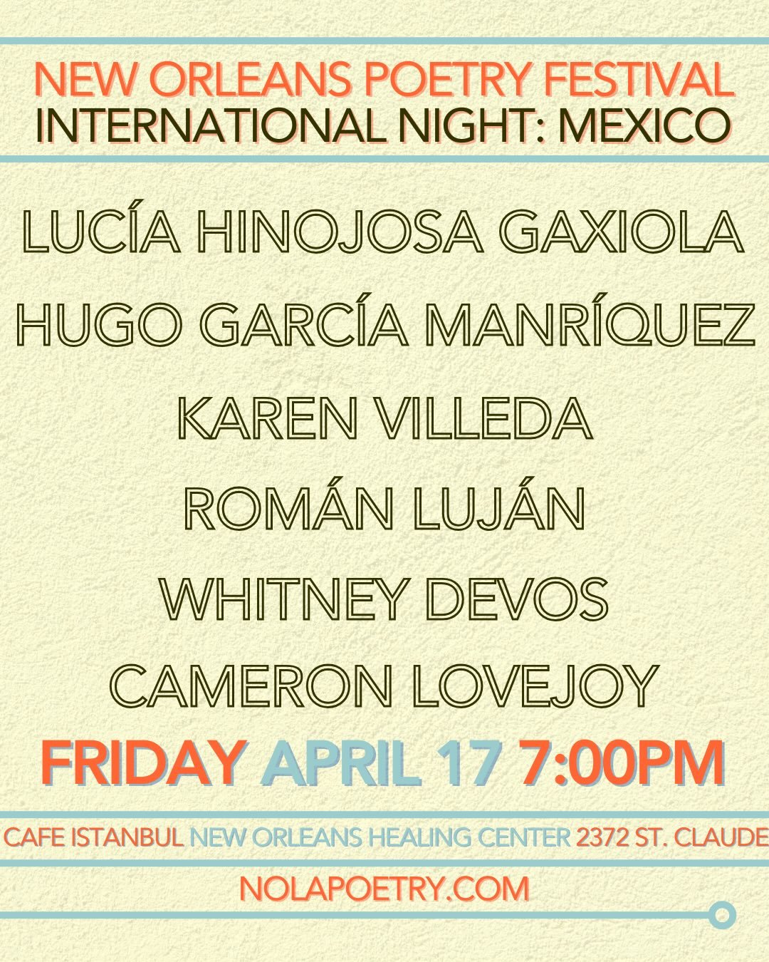 New Orleans Poetry Festival 