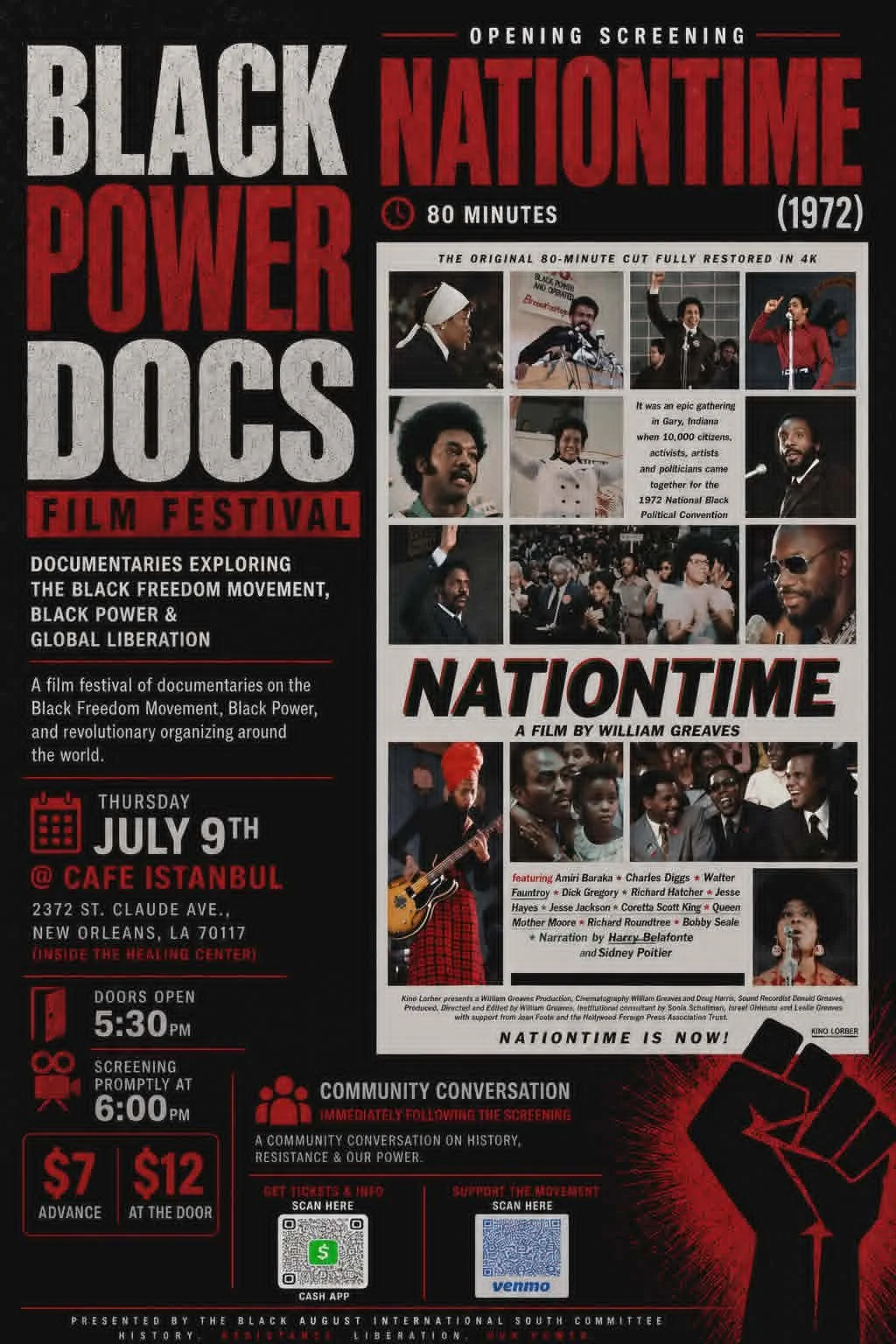 Black Nationtime Power Docs Film Festival