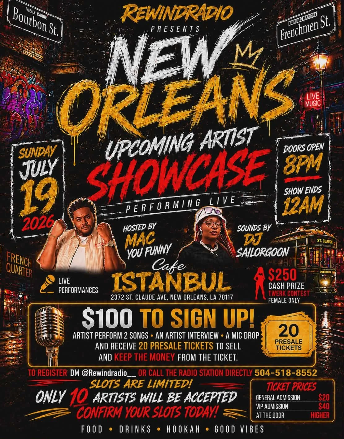 New Orleans Upcoming Showcase