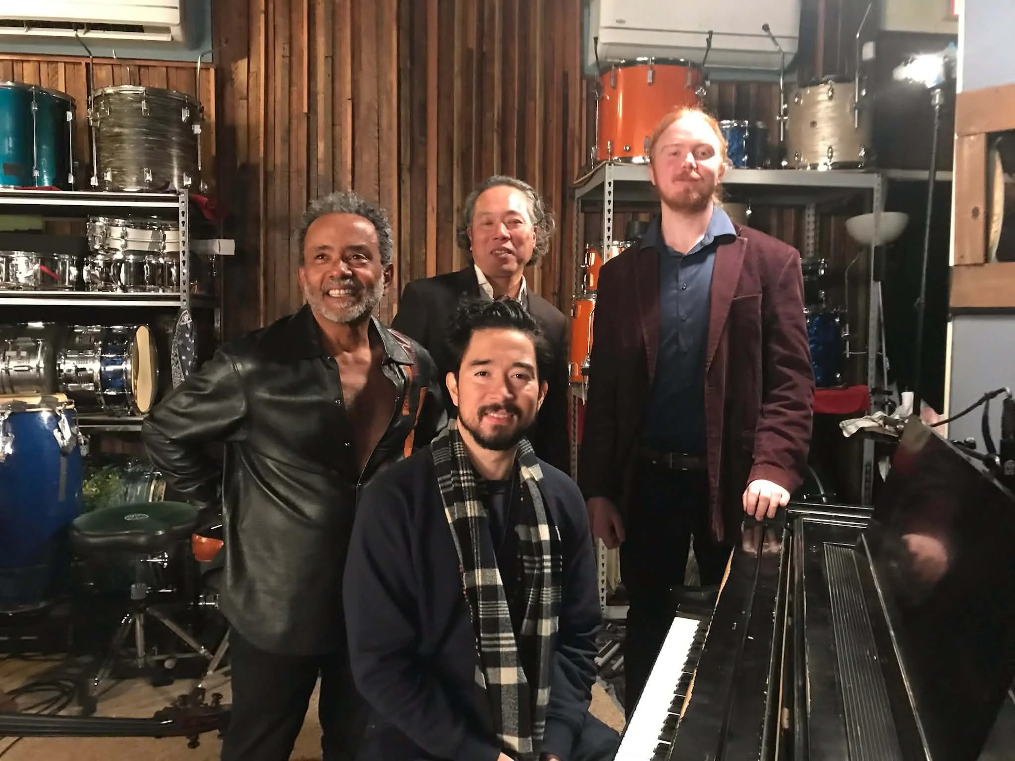 John Boutte, Oscar Rossignoli, Nobu Ozaki, and Caleb Tokarska 