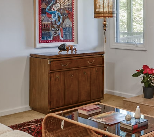 Vintage Buffet Server Bar Cart on Wheels by 'Drexel"